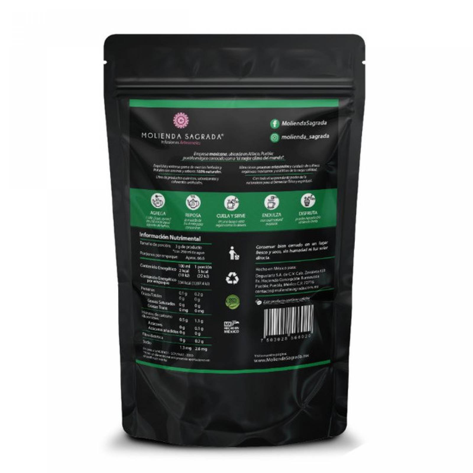 TÉ LUNA VERDE DE 200GR MOLIENDA SAGRADA