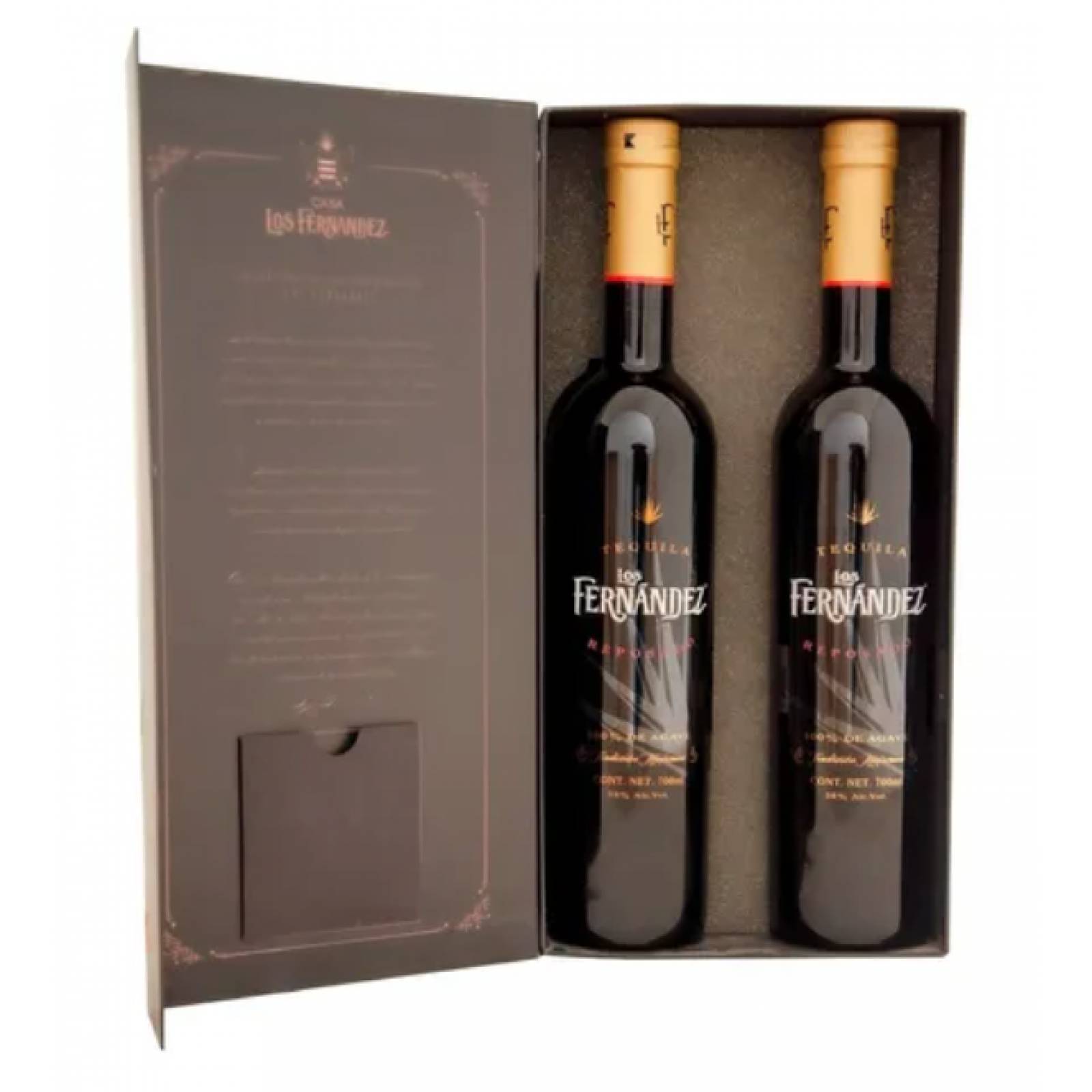 Tequila Los Fernández Reposado Estuche Duo Pack 750ml