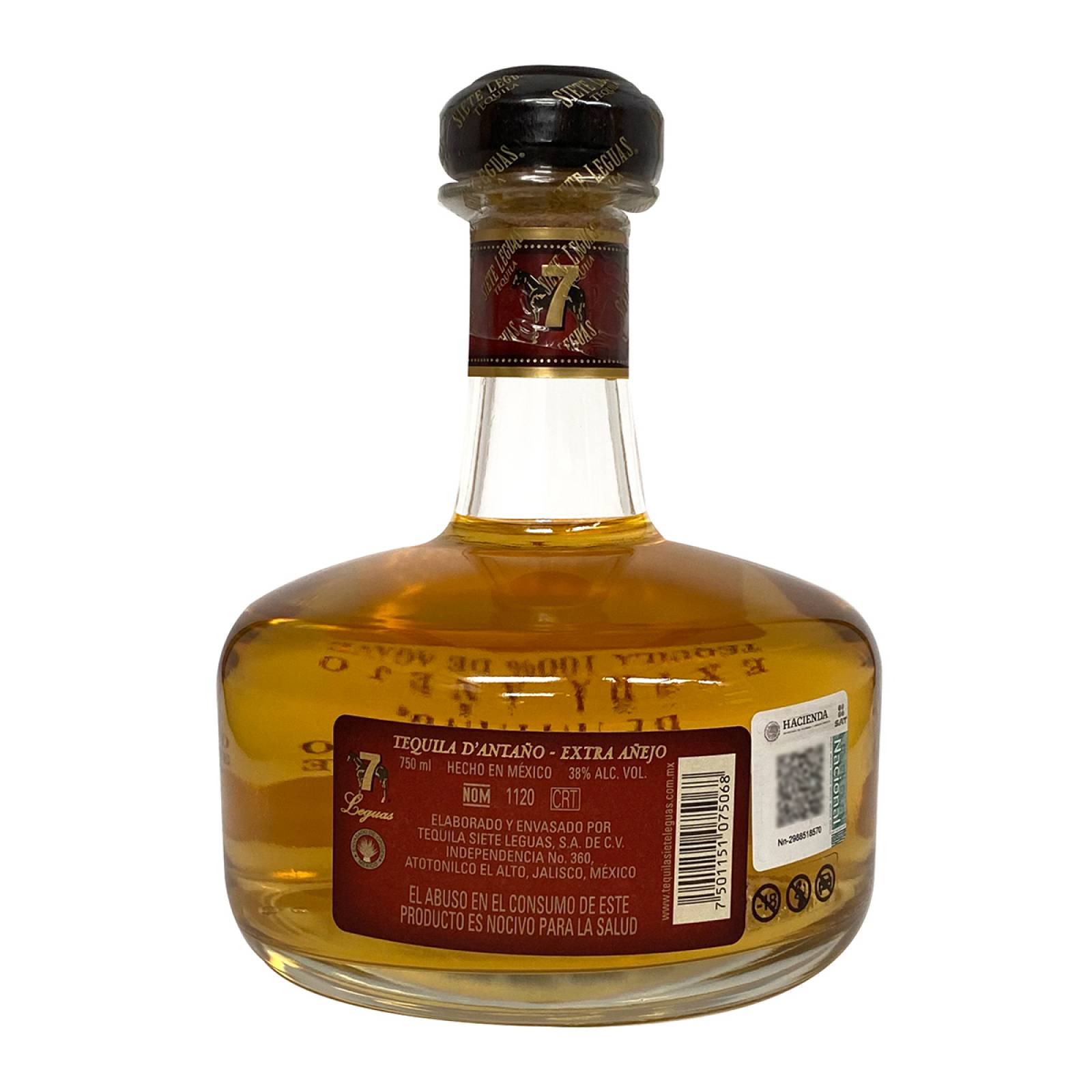 Tequila Siete Leguas De Antaño Extra Añejo 750 ml