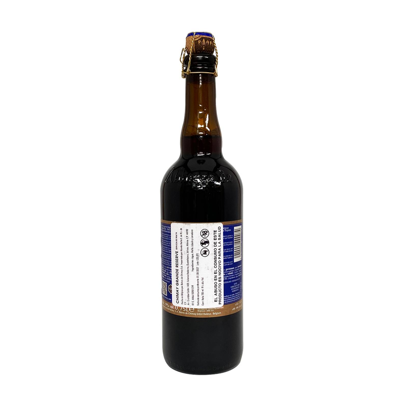 Cerveza Chimay Grande Reserve Blue 750 ml