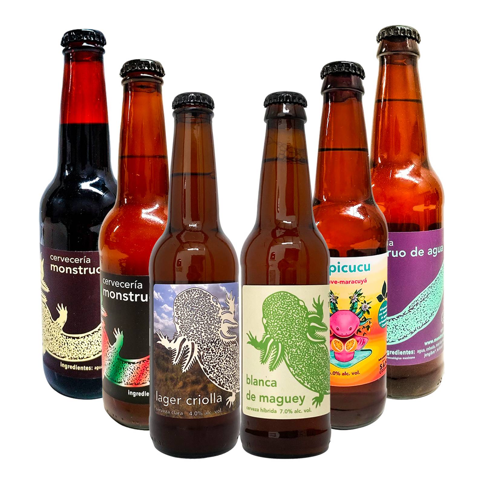Six Pack Cervezas Artesanales Monstruo de Agua