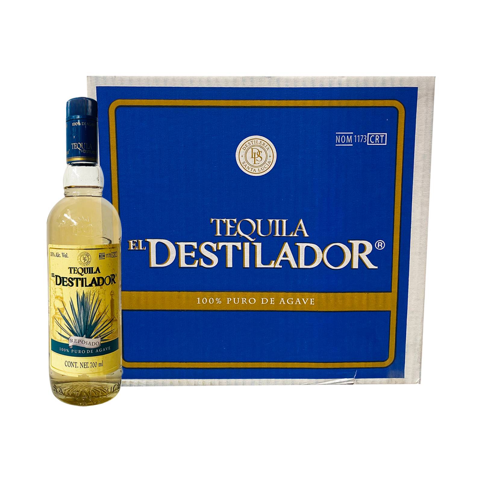 Caja Tequila Destilador Reposado 700 Ml 12 piezas
