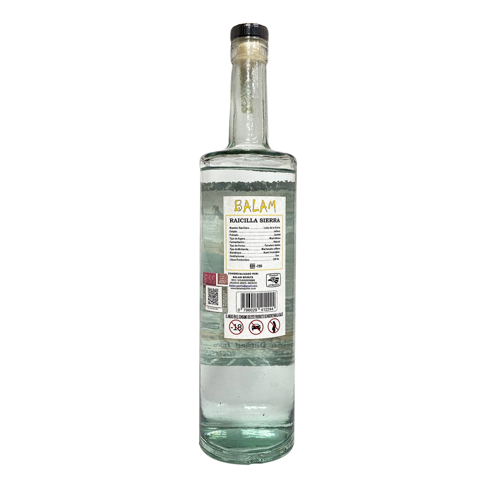 Raicilla Artesanal Balam Sierra Agave Maximiliana 750 ml