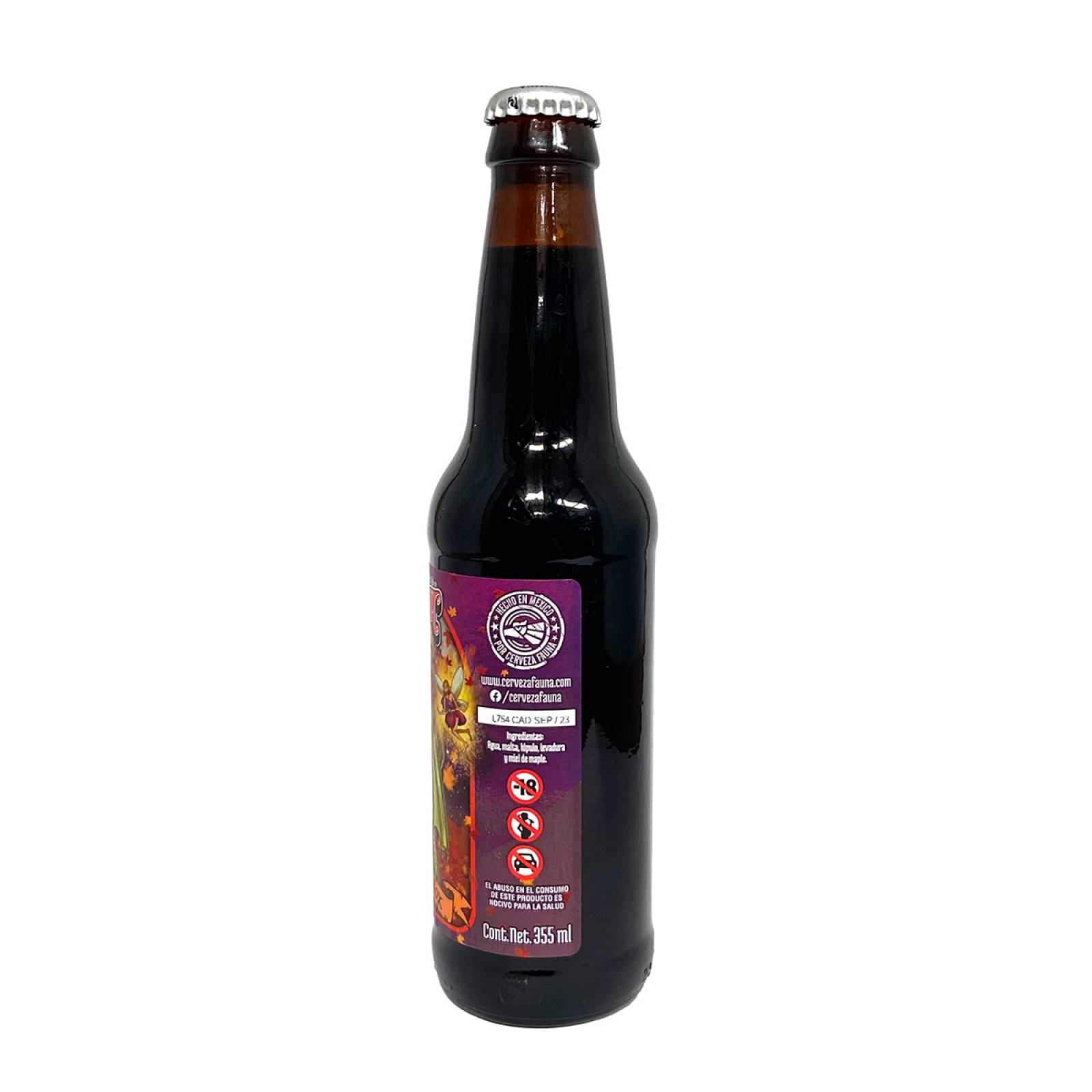 Six Pack Cerveza Artesanal Fauna Imperial Stout Con Maple