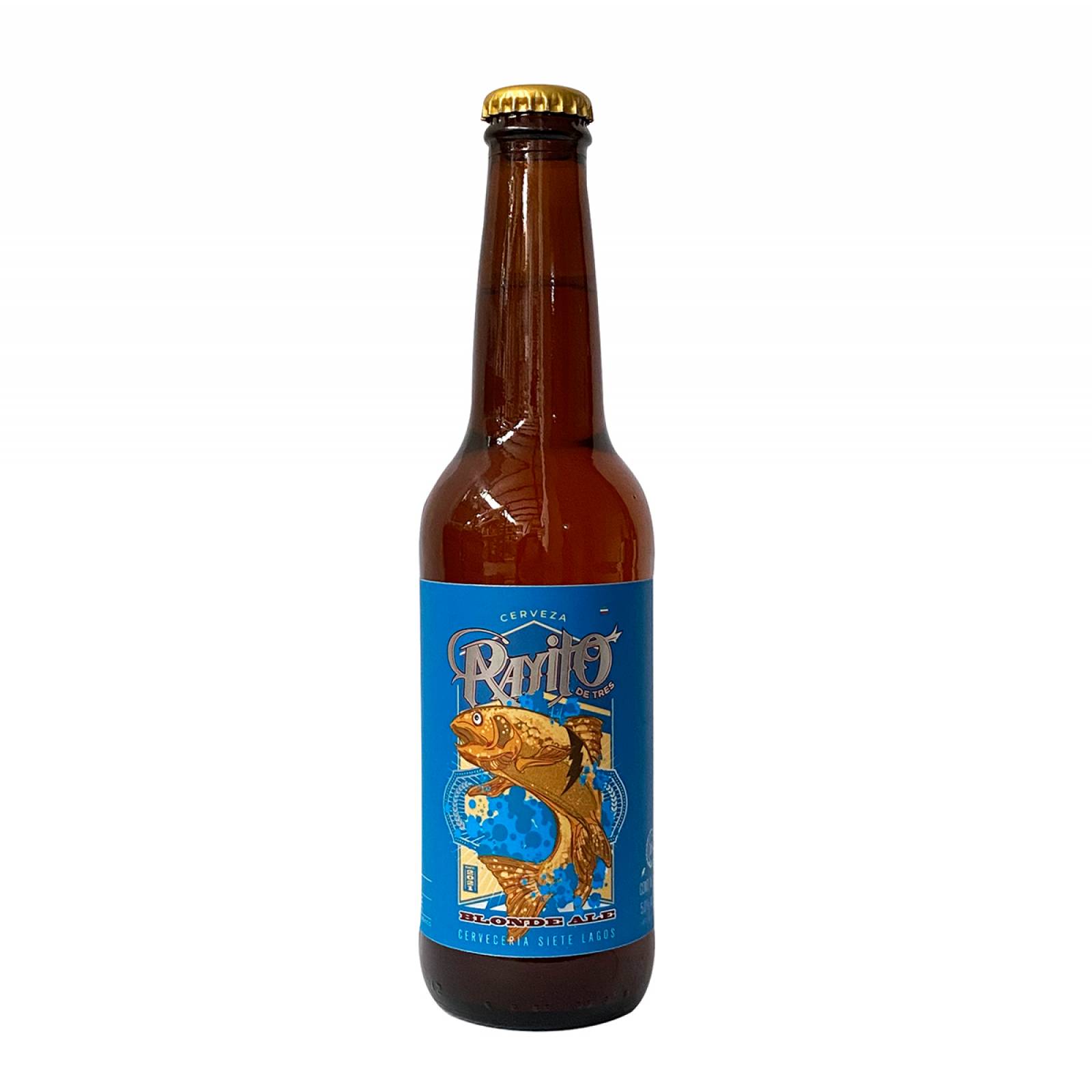 Six Pack Cerveza Artesanal Rayito De Tres Blonde Ale 355 Ml