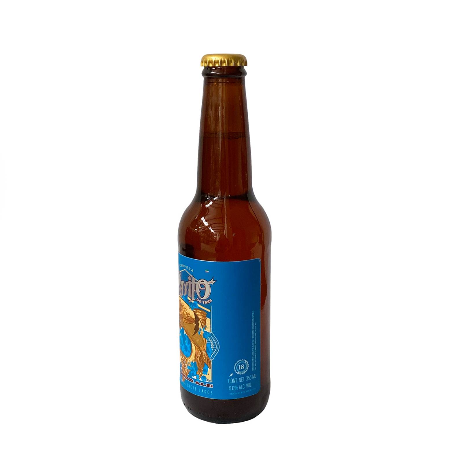 Six Pack Cerveza Artesanal Rayito De Tres Blonde Ale 355 Ml