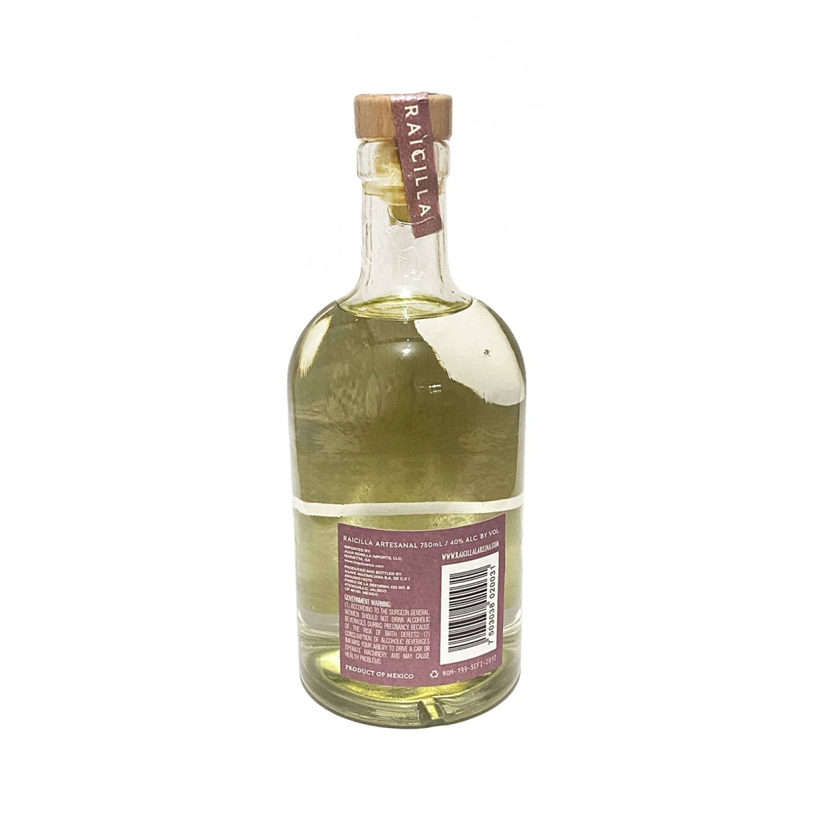 Raicilla Artesanal La Reina De Atenguillo Reposado 750 ml