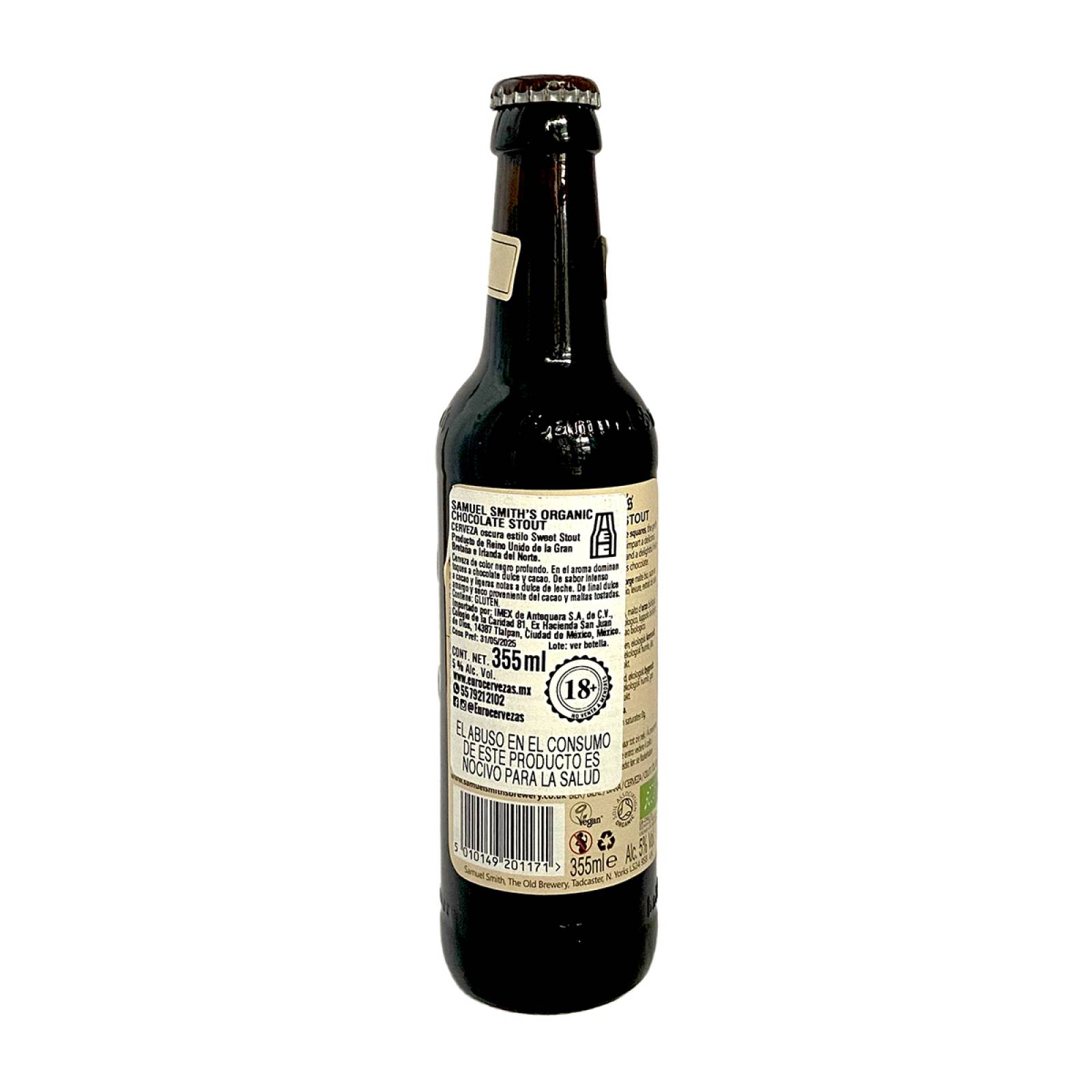 Six Pack Cerveza Samuel Smith's Organic Chocolate Stout