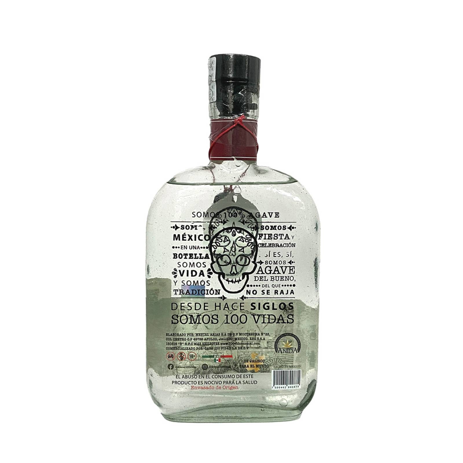Licor De Agave Artesanal 100 Vidas Tamarindo 750 ml