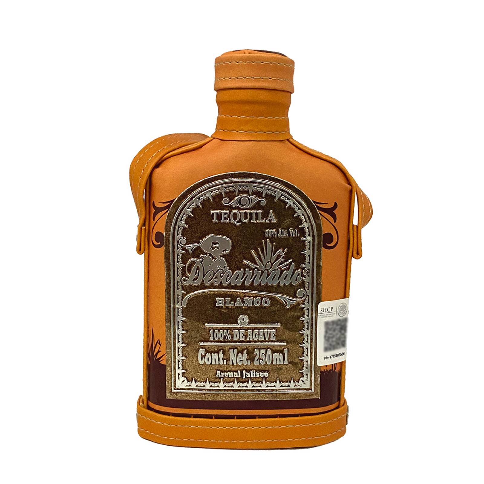 Tequila Artesanal Descarriado Blanco Ánfora Naranja 250 ml
