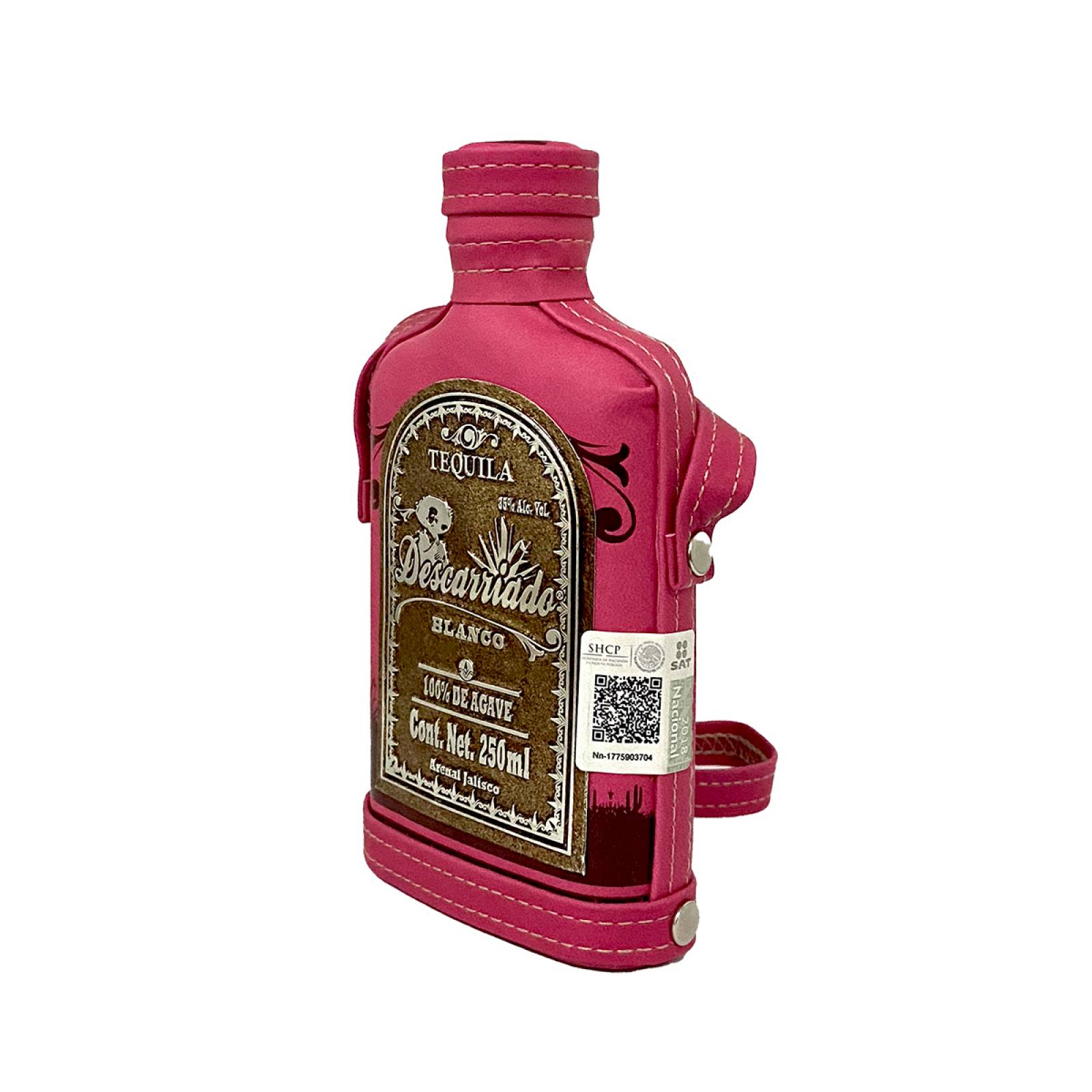 Tequila Artesanal Descarriado Blanco Ánfora Rosa 250 ml