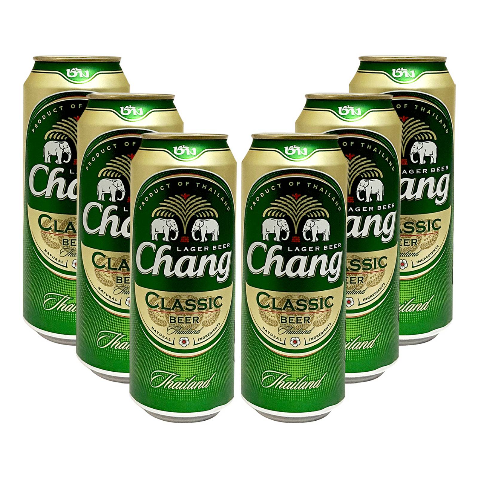 Six Pack Cerveza Chang Classic Lata 500 Ml