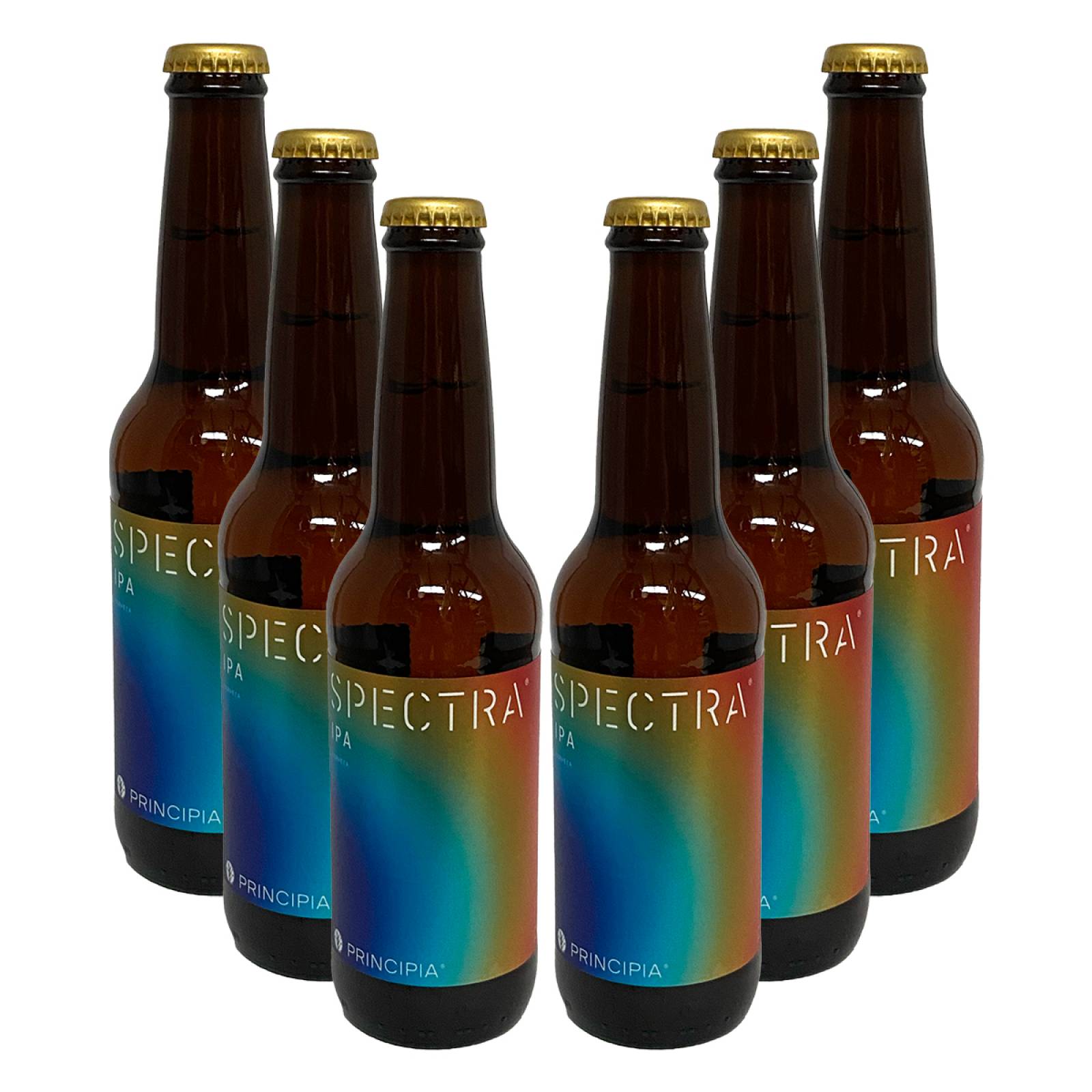 Six Pack Cerveza Artesanal Principia Spectra Ipa 355 ml