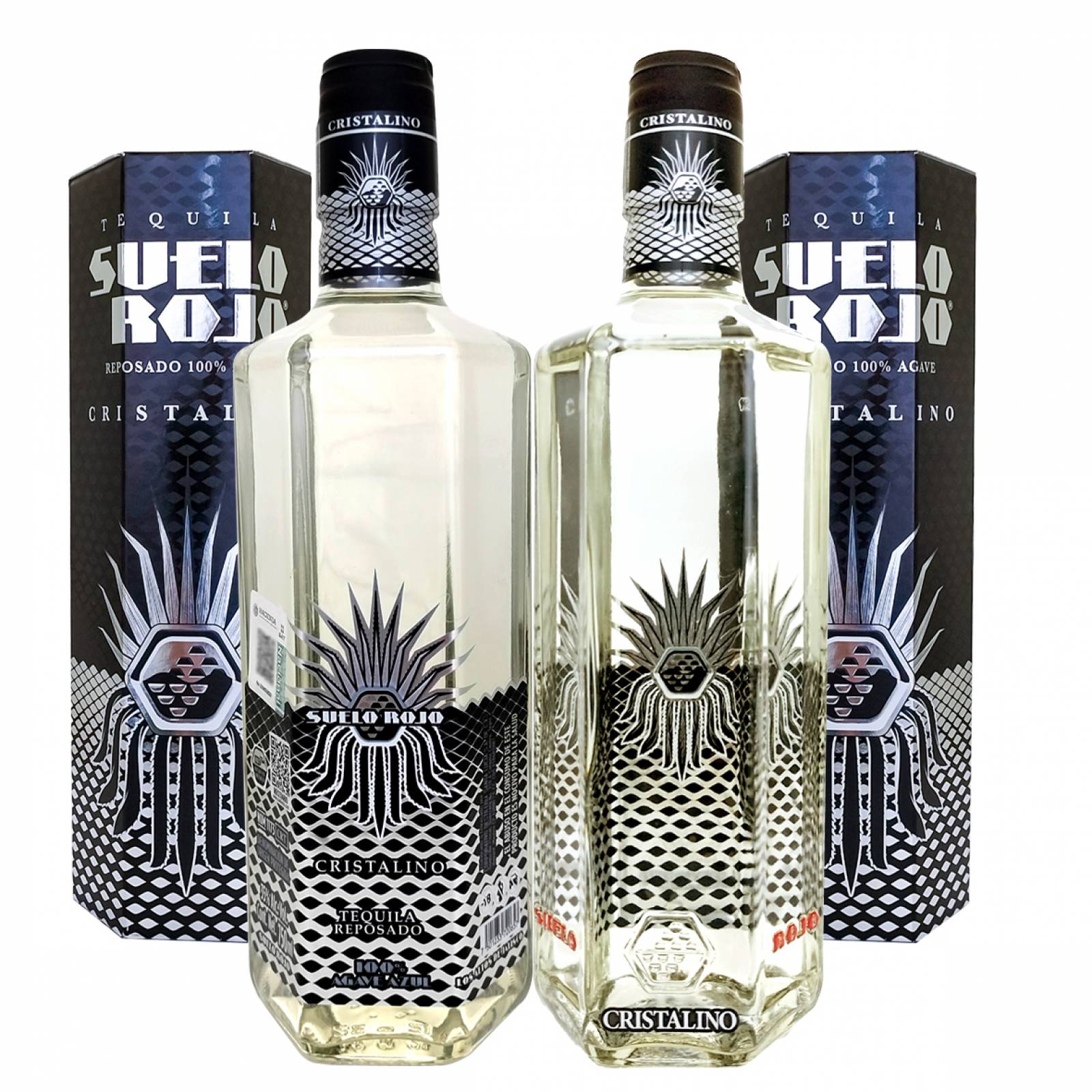 Duo Pack Tequila Suelo Rojo Reposado Cristalino 750 ml