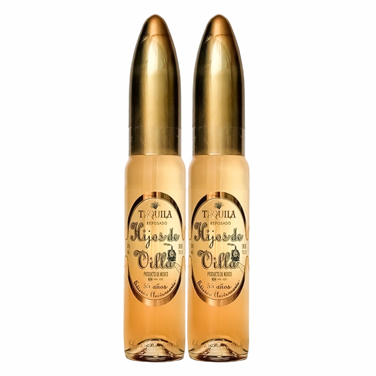 Dos Botellas Tequila Hijos de Villa Bala Reposado 750 Ml