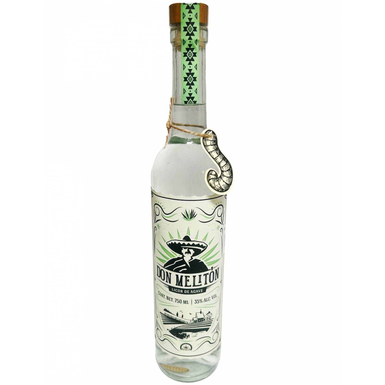 Licor de Agave Don Melitón Con Gusano 750 Ml