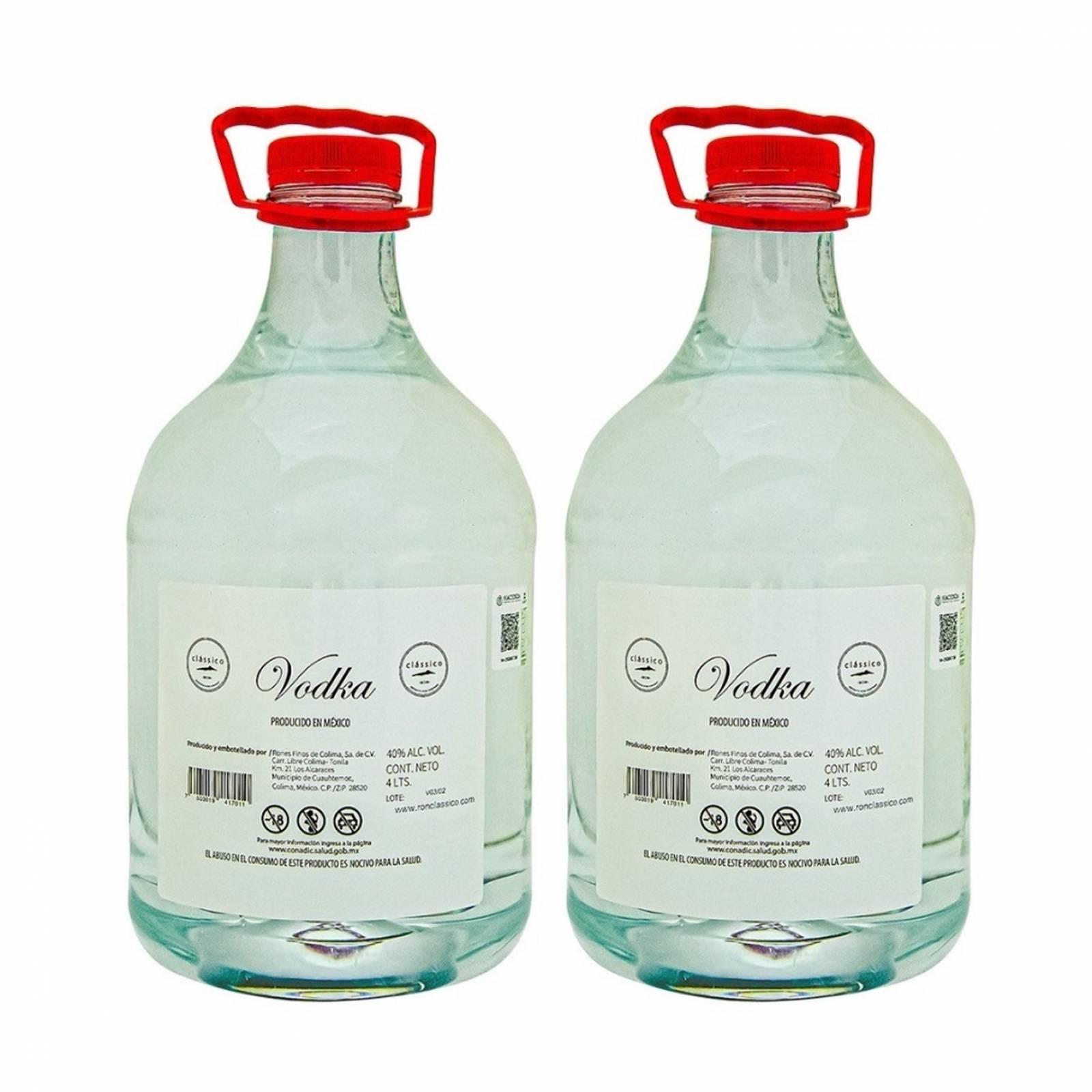 Duo Pack Vodka Clássico Garrafa 4L