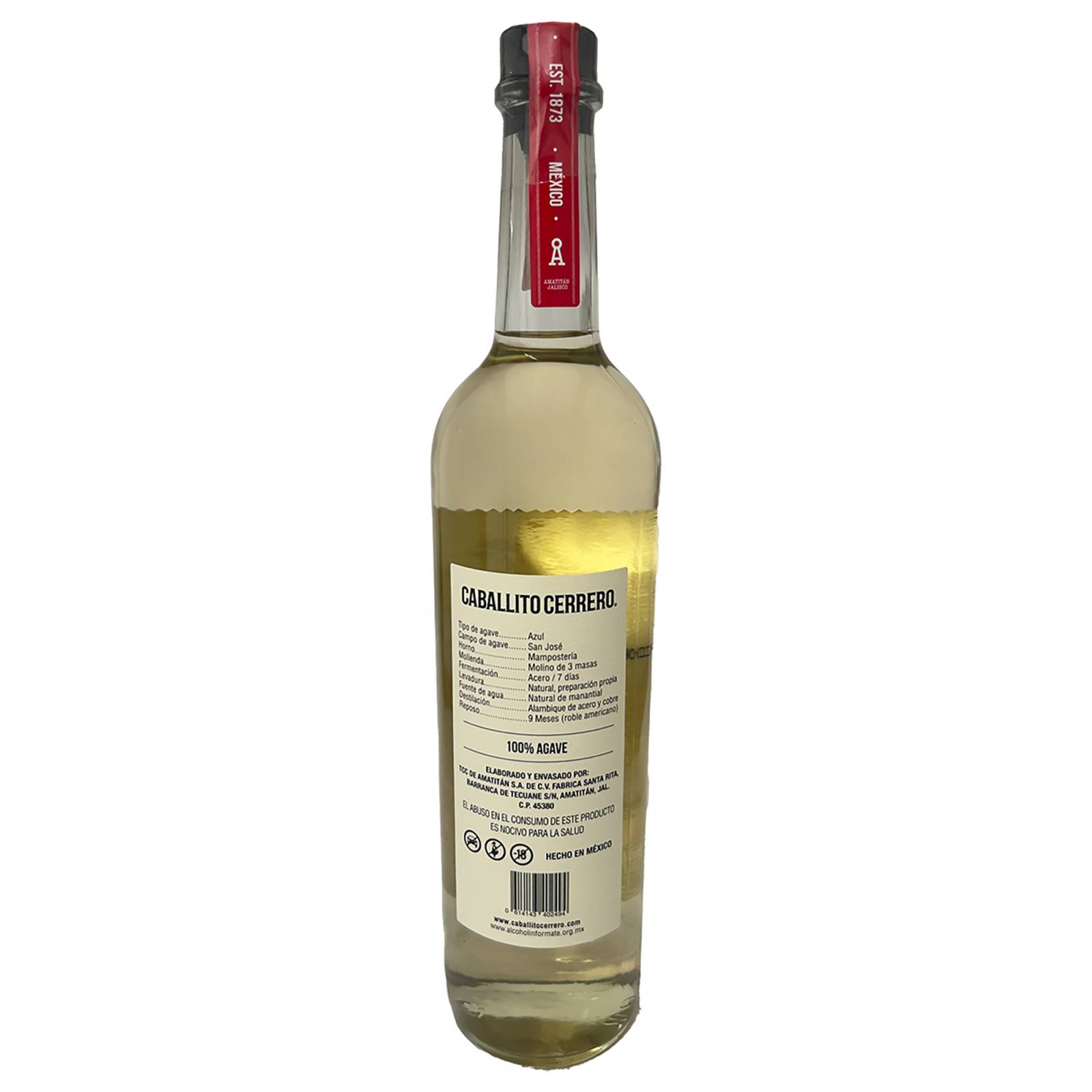 Destilado De Agave Caballito Cerrero Azul Reposado 40 700 Ml