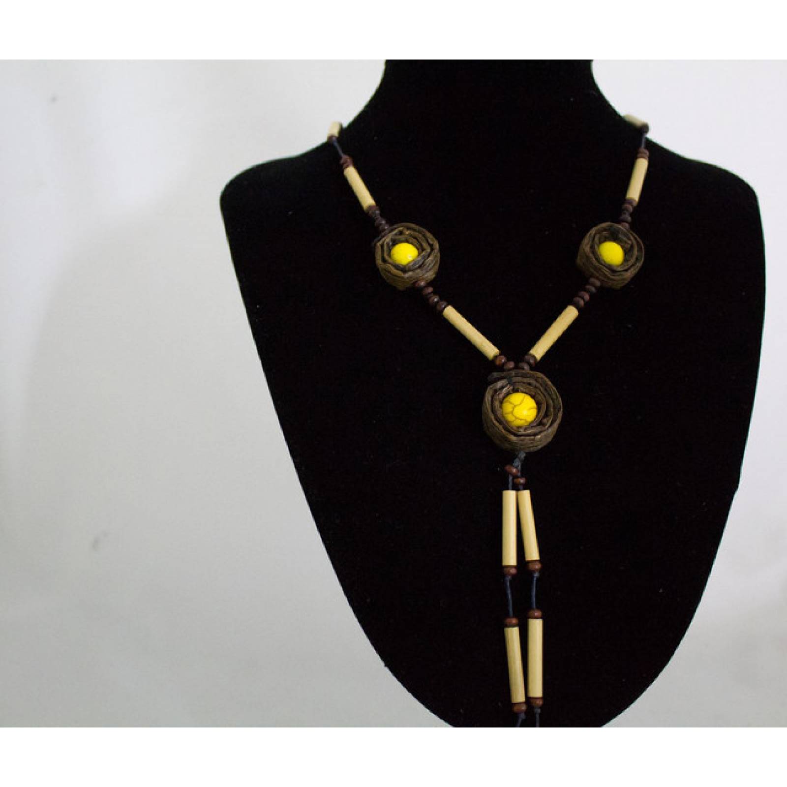 Collar bambu y vainilla