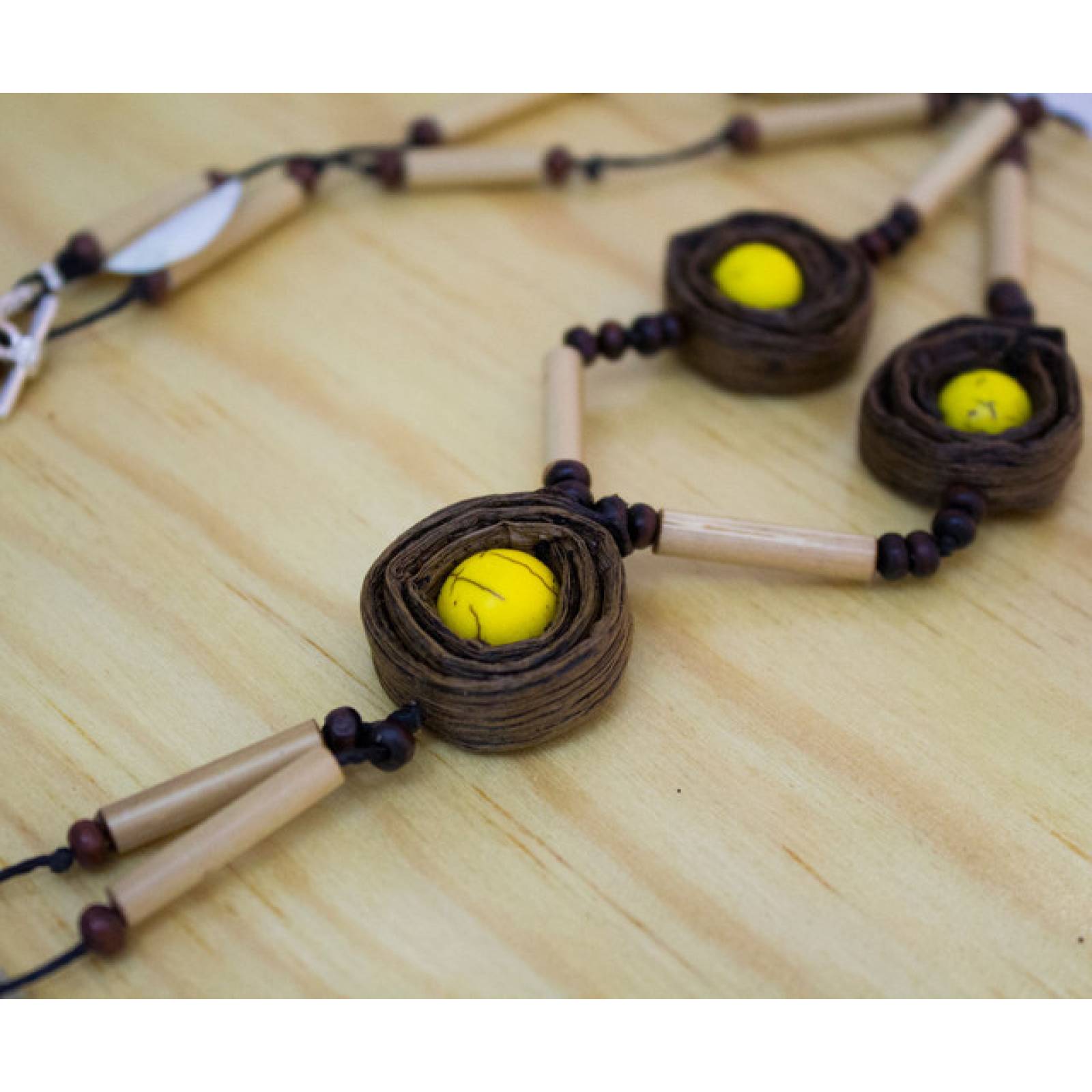 Collar bambu y vainilla