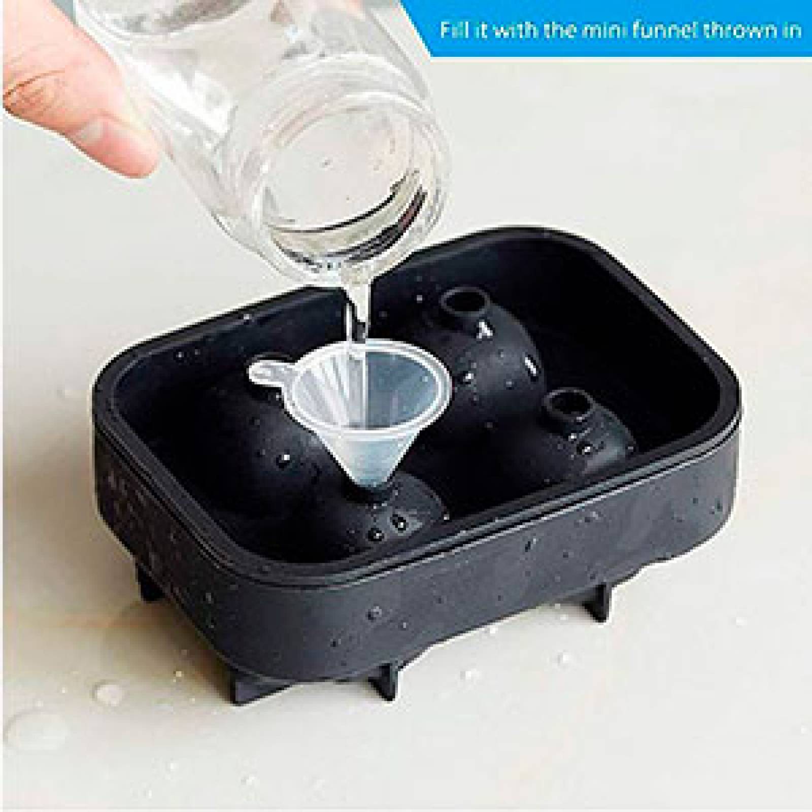 MADIOLA Bandeja de hielo, Molde de hielo en forma de Calavera, Craneo 3D para Chocolate Gelatina Repostería, bebidas