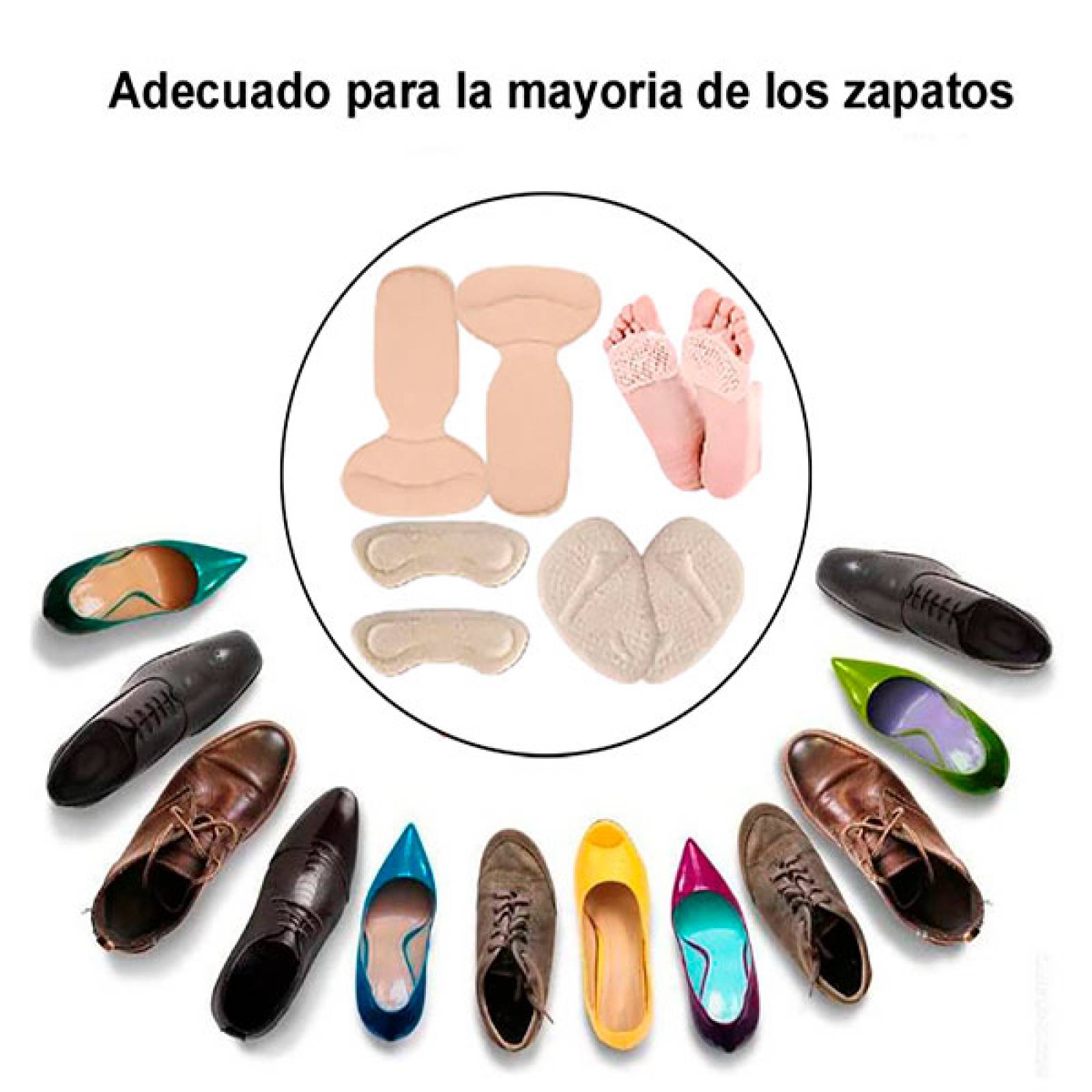 MADIOLA Kit de Almohadillas para Pie Amortiguantes, Alivio Dolor en el Antepié, Prevencion Callos y Ampollas