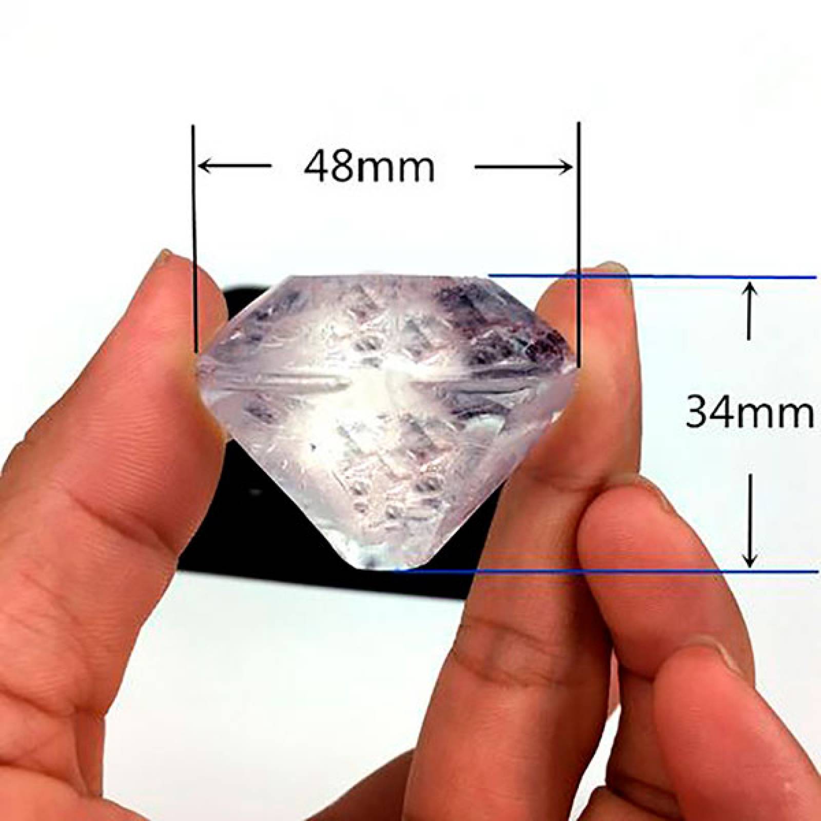 MADIOLA Bandeja de hielo, Molde de hielo en forma de Diamante para Chocolate Gelatina Repostería, bebidas