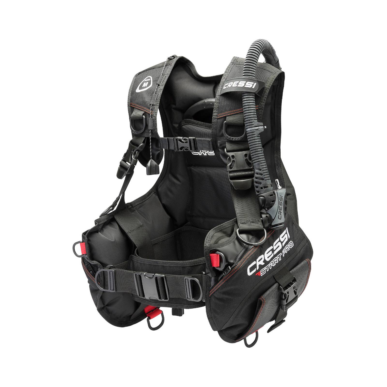 Chaleco BCD CRESSI Start Pro 2.0 Negro/Rojo Para Buceo