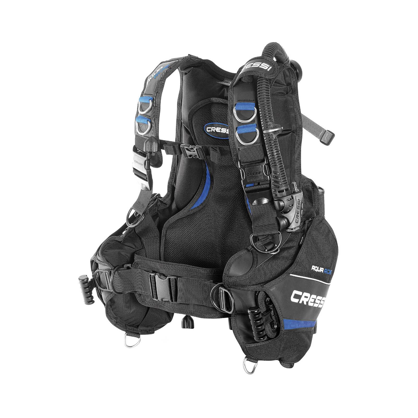 Chaleco BCD CRESSI Aquaride Negro/Azul Para Buceo