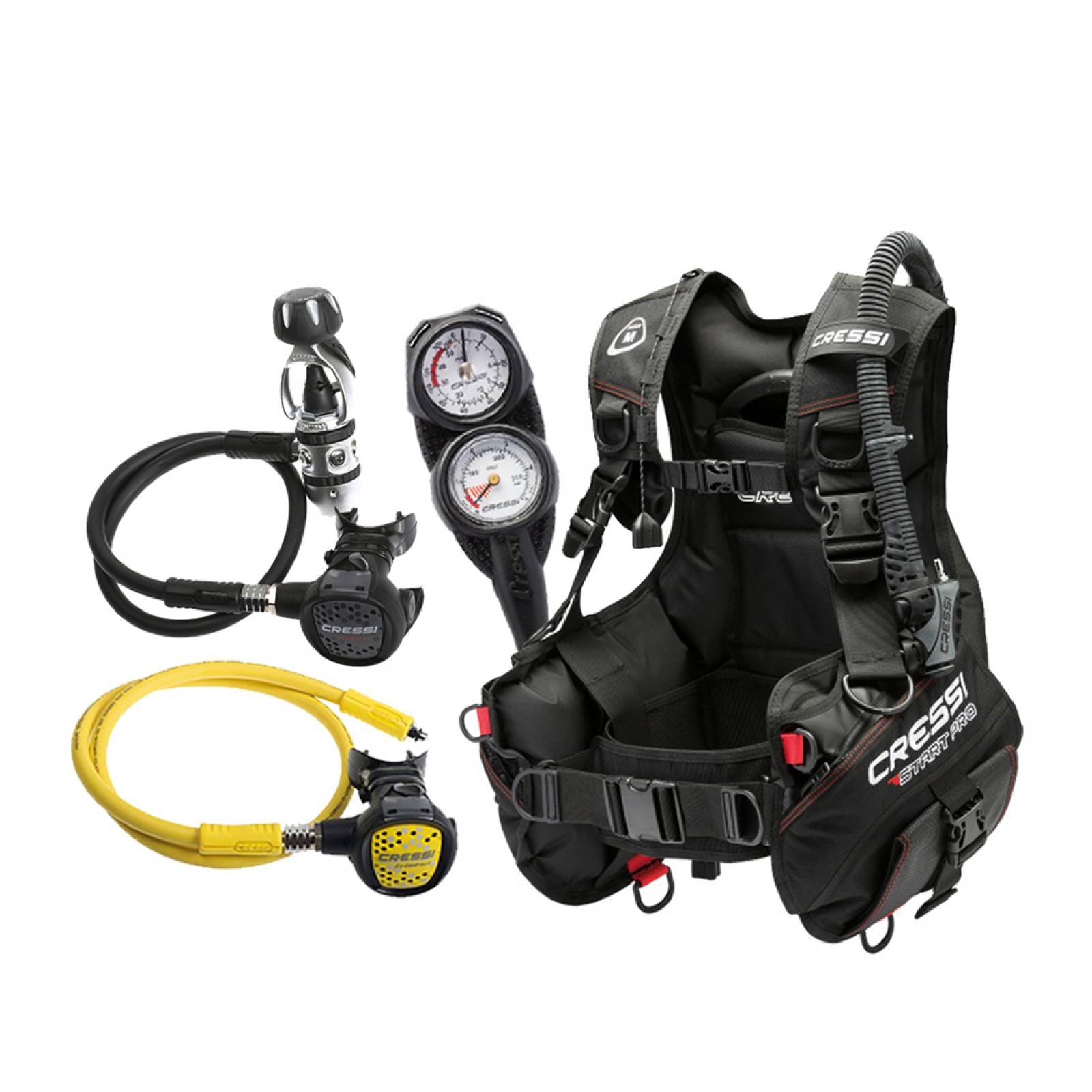 Set de Buceo CRESSI Start Pro BCD/AC2/ Octopus/ Consola S