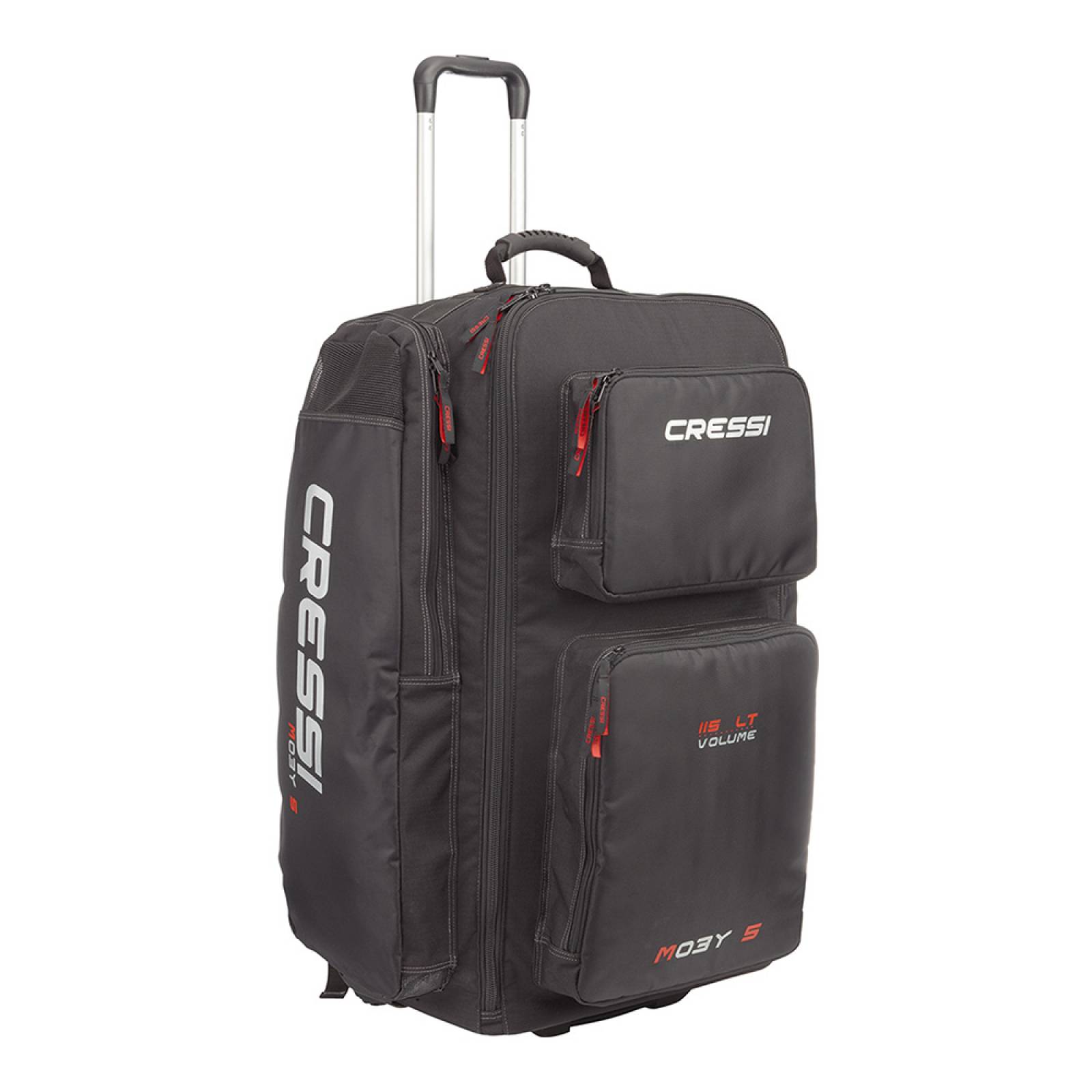 Mochila de Viaje CRESSI Moby 5 Para Deportes Acuaticos Color Negro/Rojo