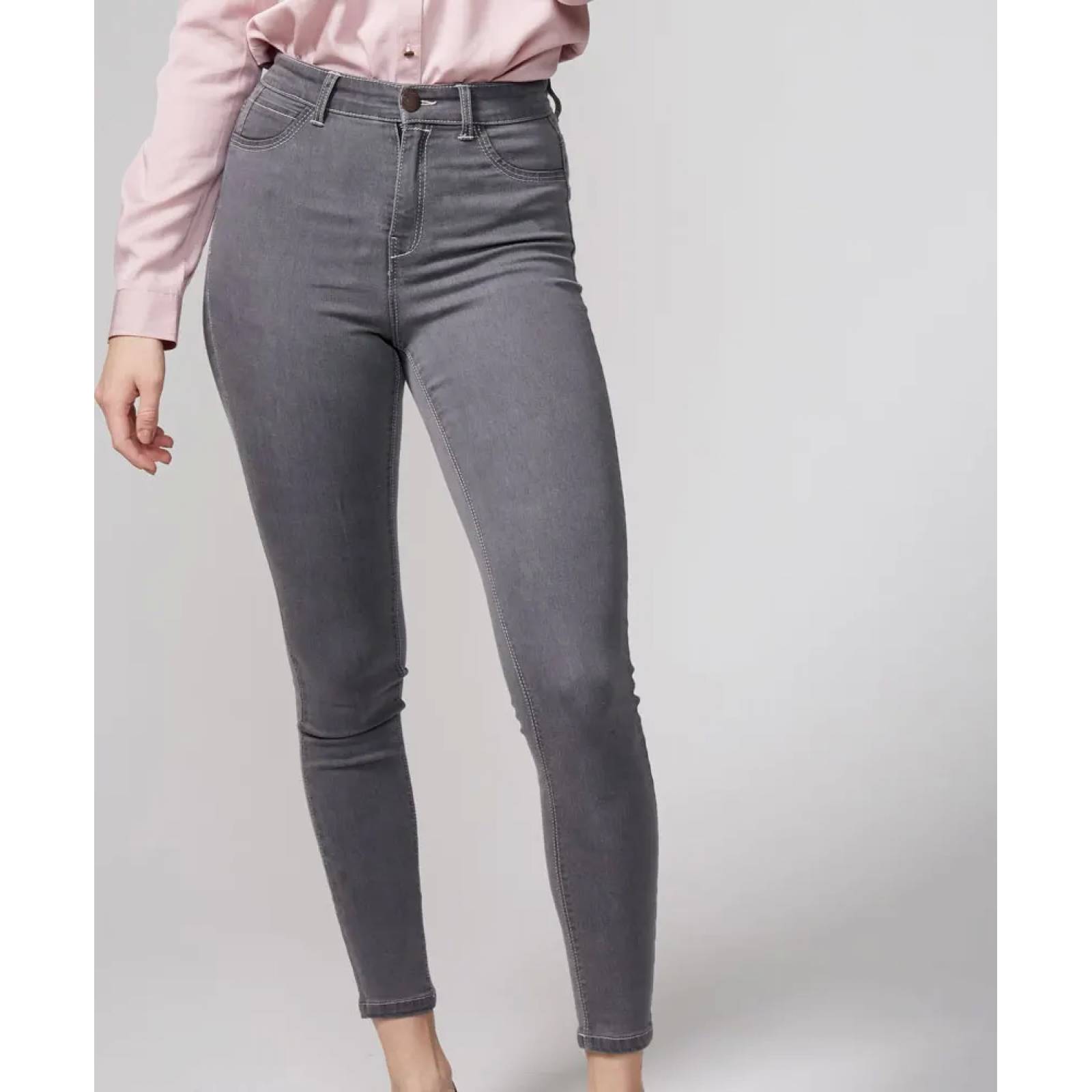 Jeans casual dama gris Atmosphere Dnm modelo 0343
