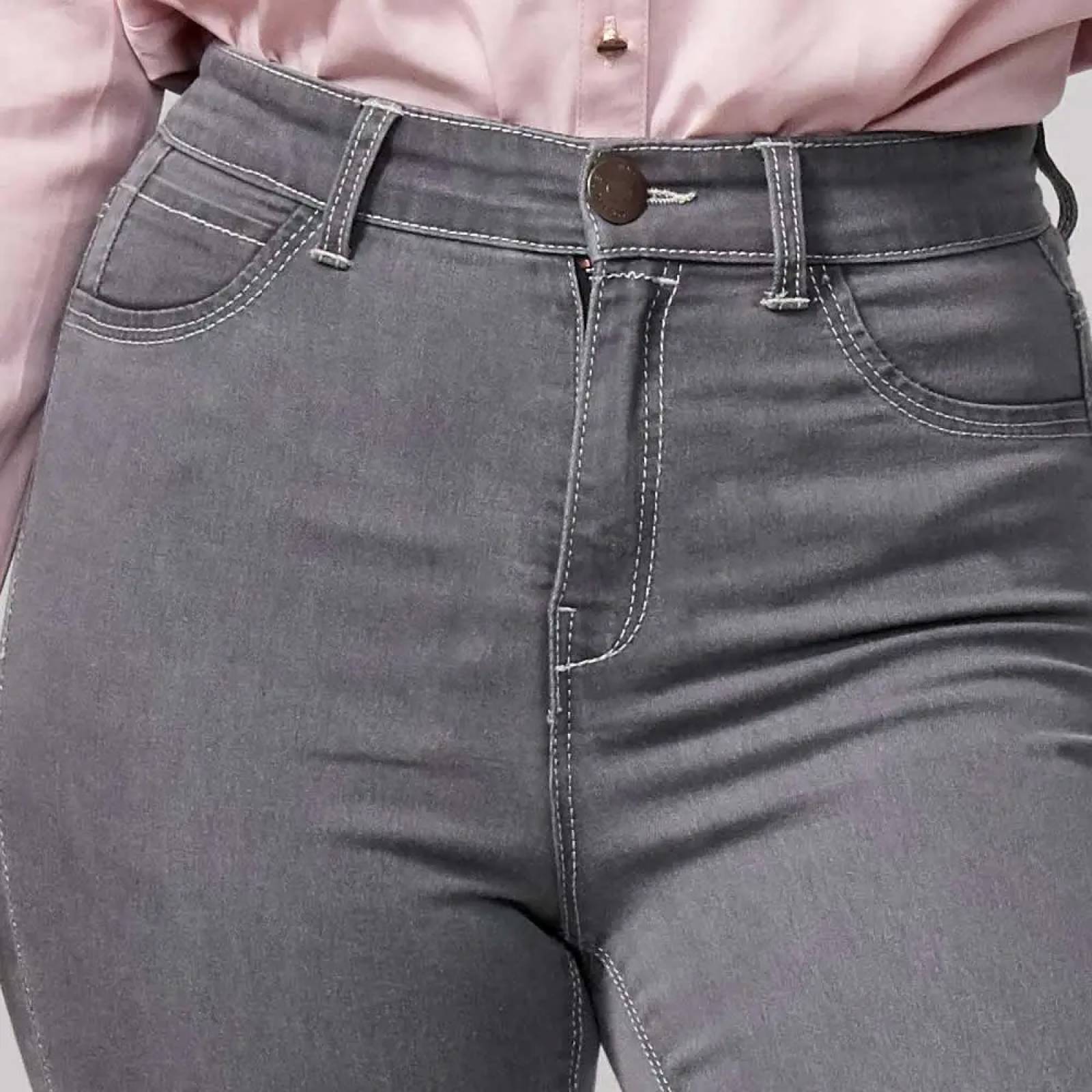 Jeans casual dama gris Atmosphere Dnm modelo 0343