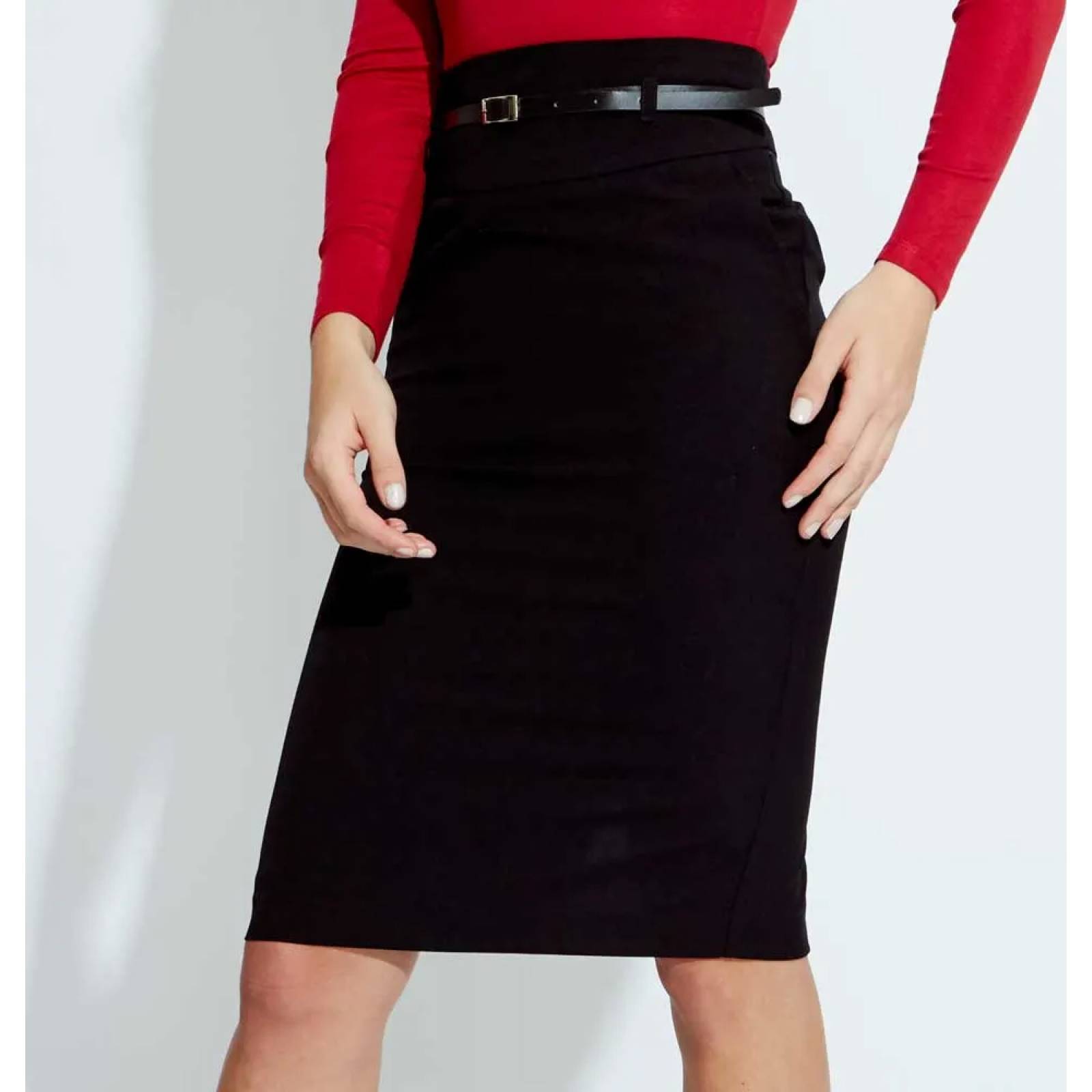 Falda de vestir (formal) dama negro Choppard modelo 558A