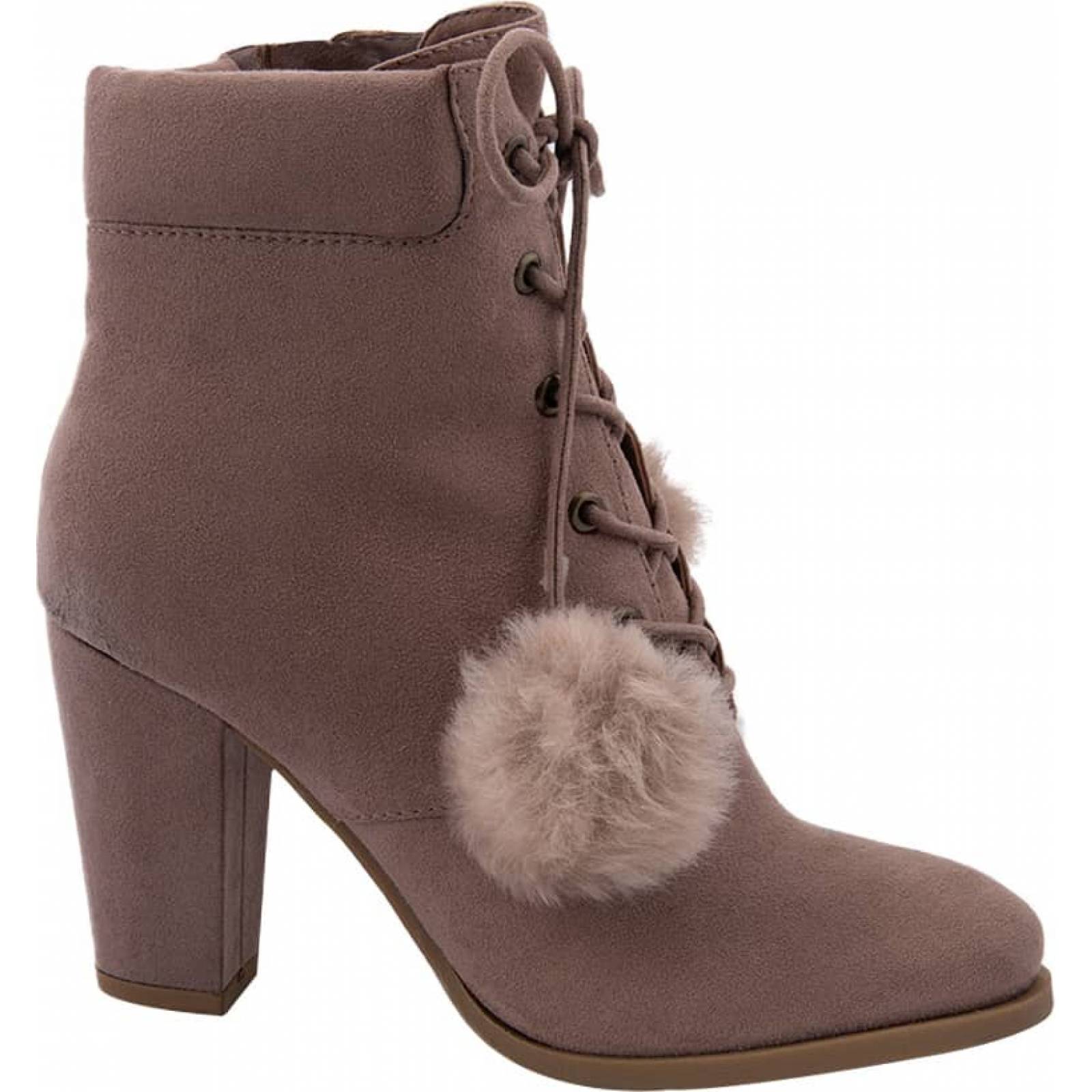 Bota vestir dama taupe Gloria Trevi modelo E27S