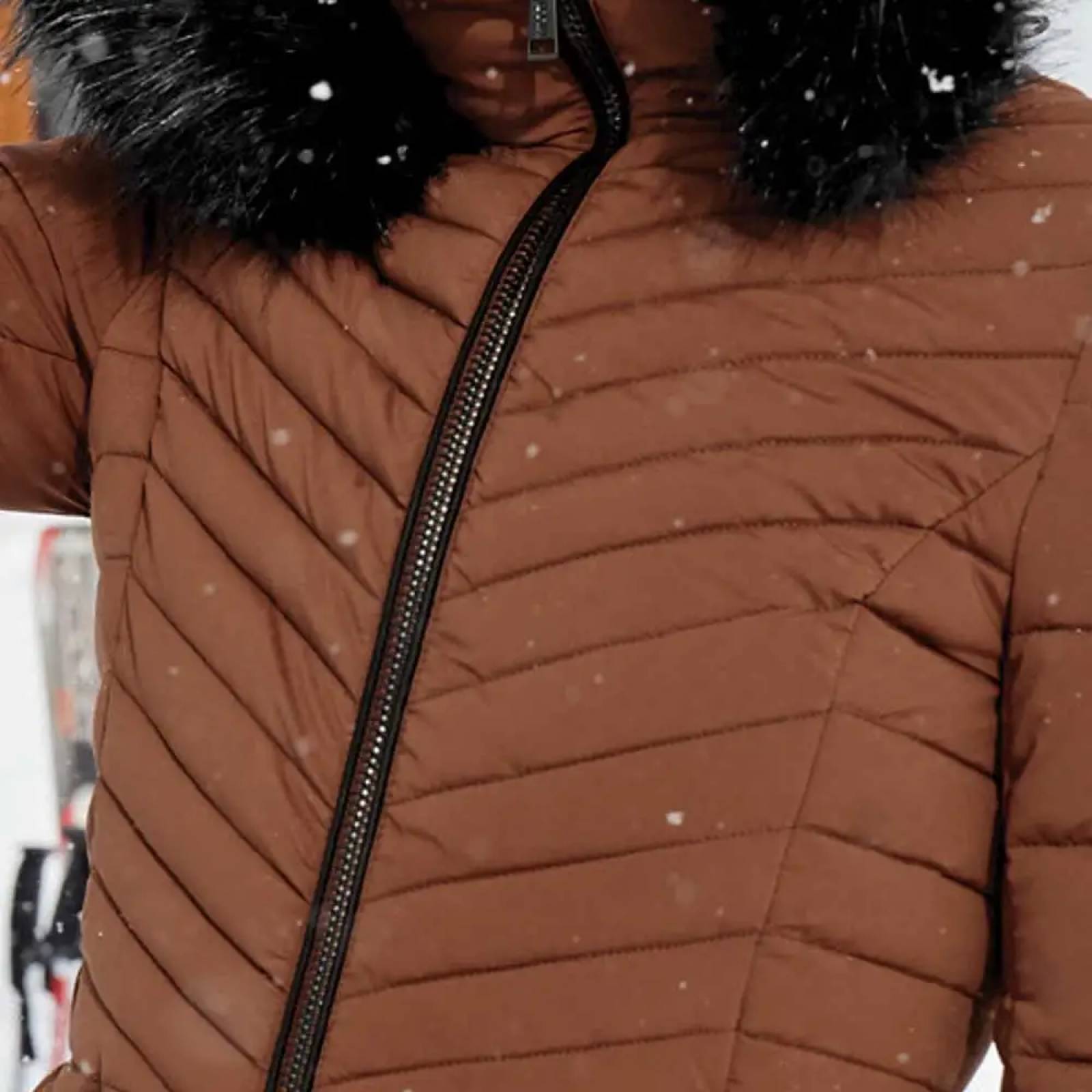 Chamarra abrigadora dama rojo ladrillo Holly Land modelo 9996