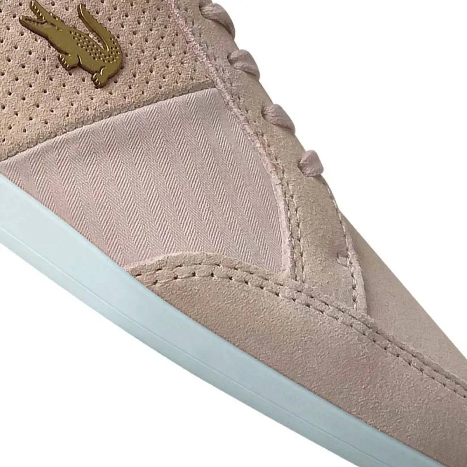 Choclo tenis casual urbano dama rosa Lacoste modelo 0617