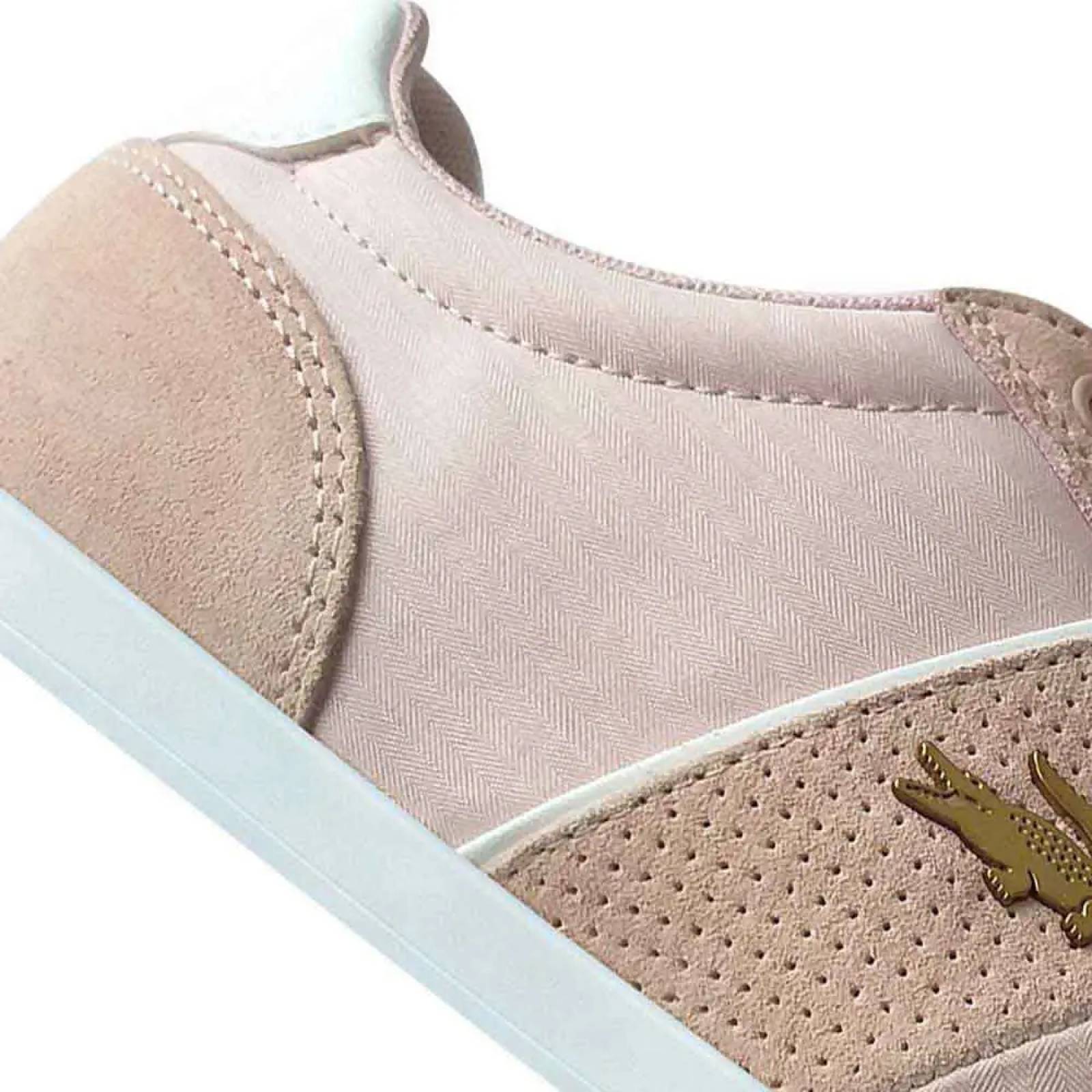 Choclo tenis casual urbano dama rosa Lacoste modelo 0617