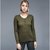 Sweater abrigadora dama verde olivo Sao Paulo modelo 1840