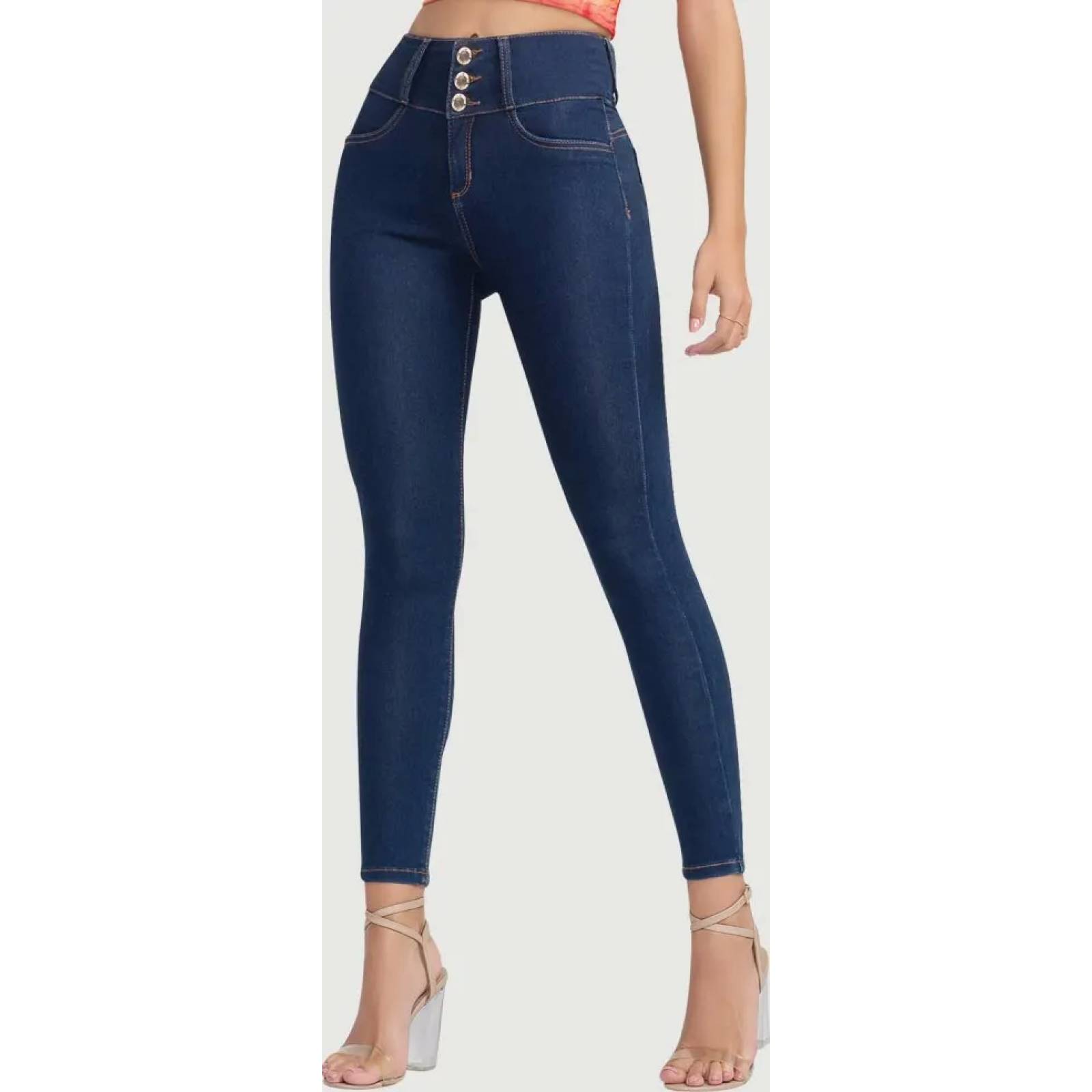 Jeans casual dama bleach Seven Eleven modelo 2144