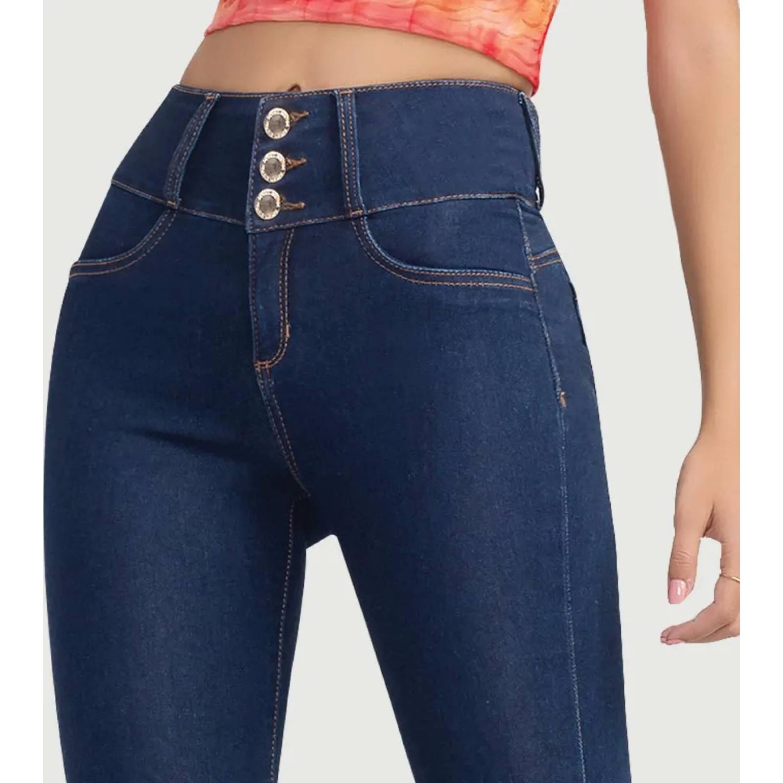 Jeans casual dama bleach Seven Eleven modelo 2144
