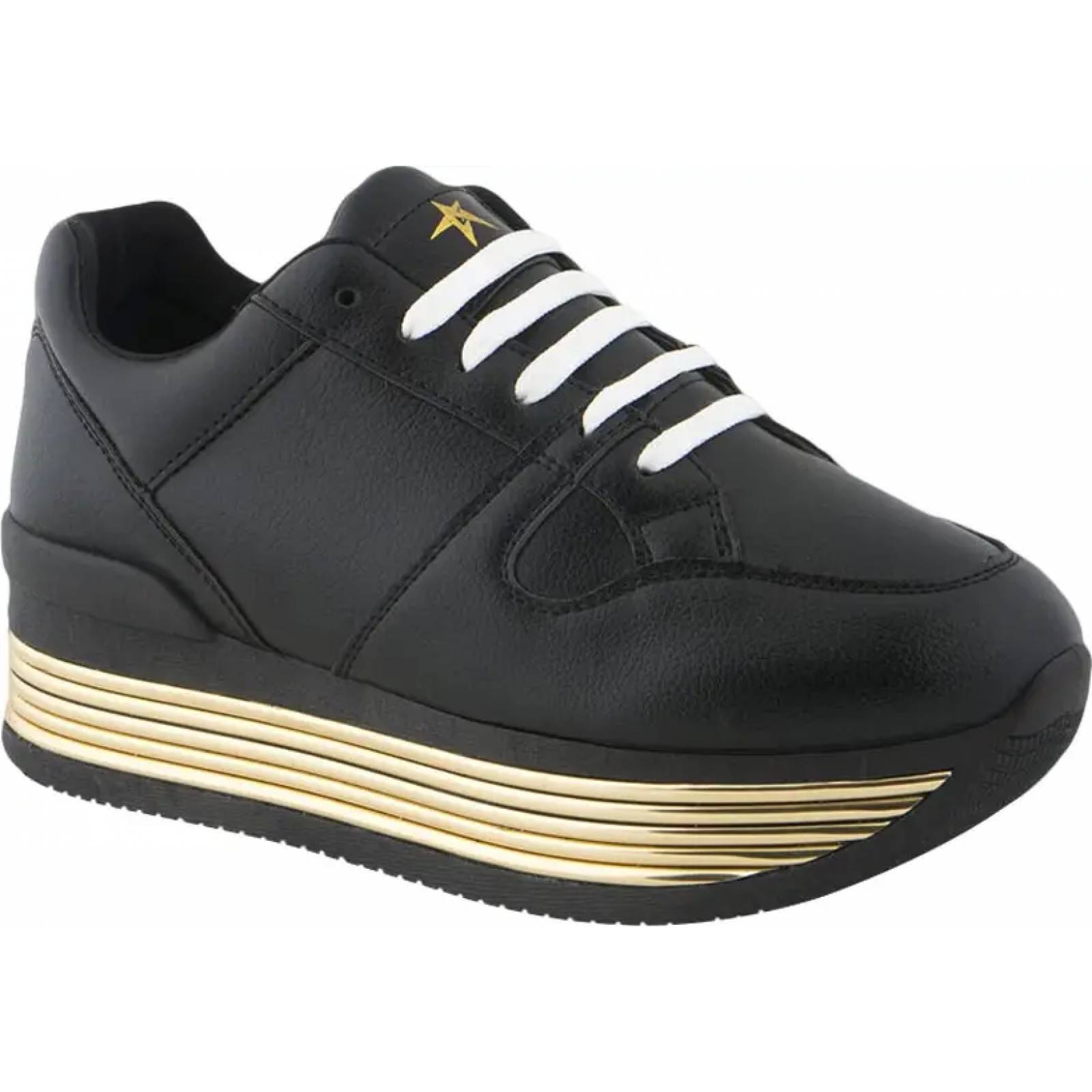 Choclo tenis casual urbano dama negro Gloria Trevi modelo 701A