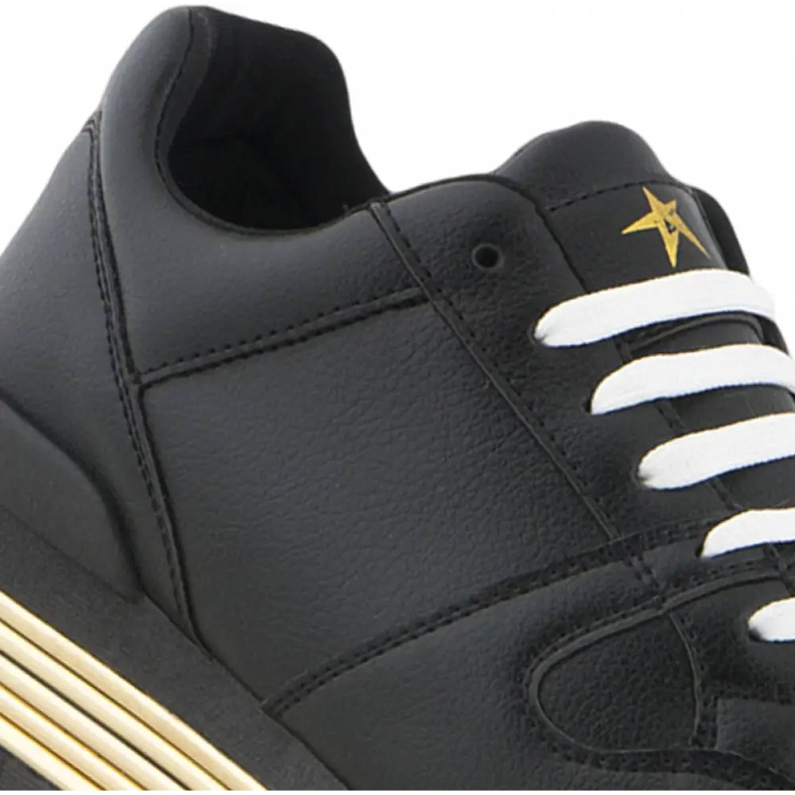 Choclo tenis casual urbano dama negro Gloria Trevi modelo 701A