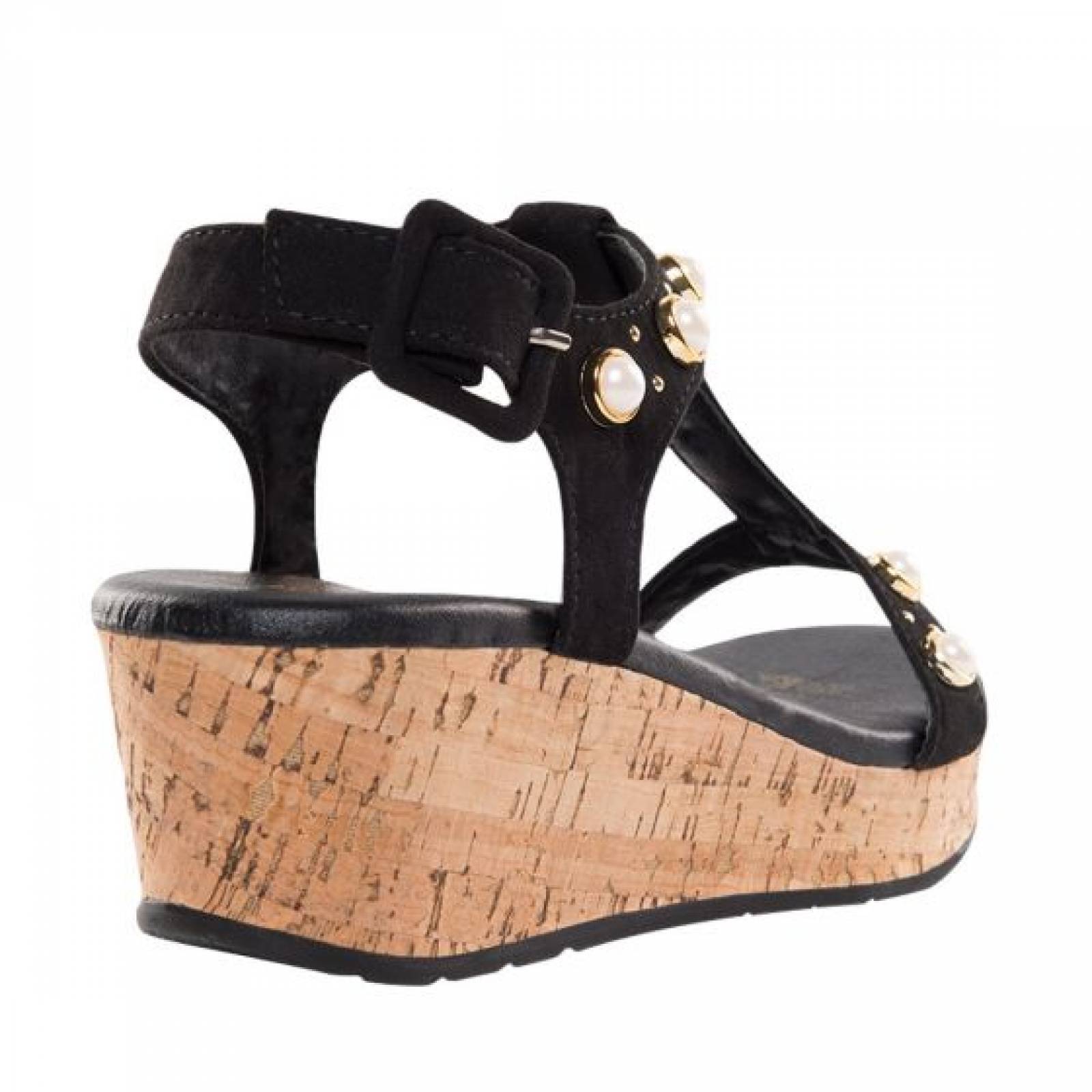 Sandalia casual dama negro Vi Line Fashion modelo GRC2