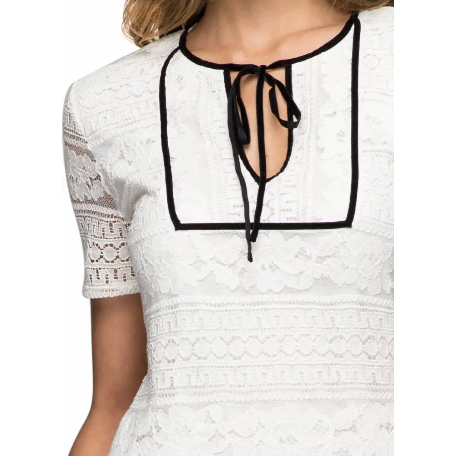 Vestido de vestir (formal) dama blanco Paris Hilton modelo 589D