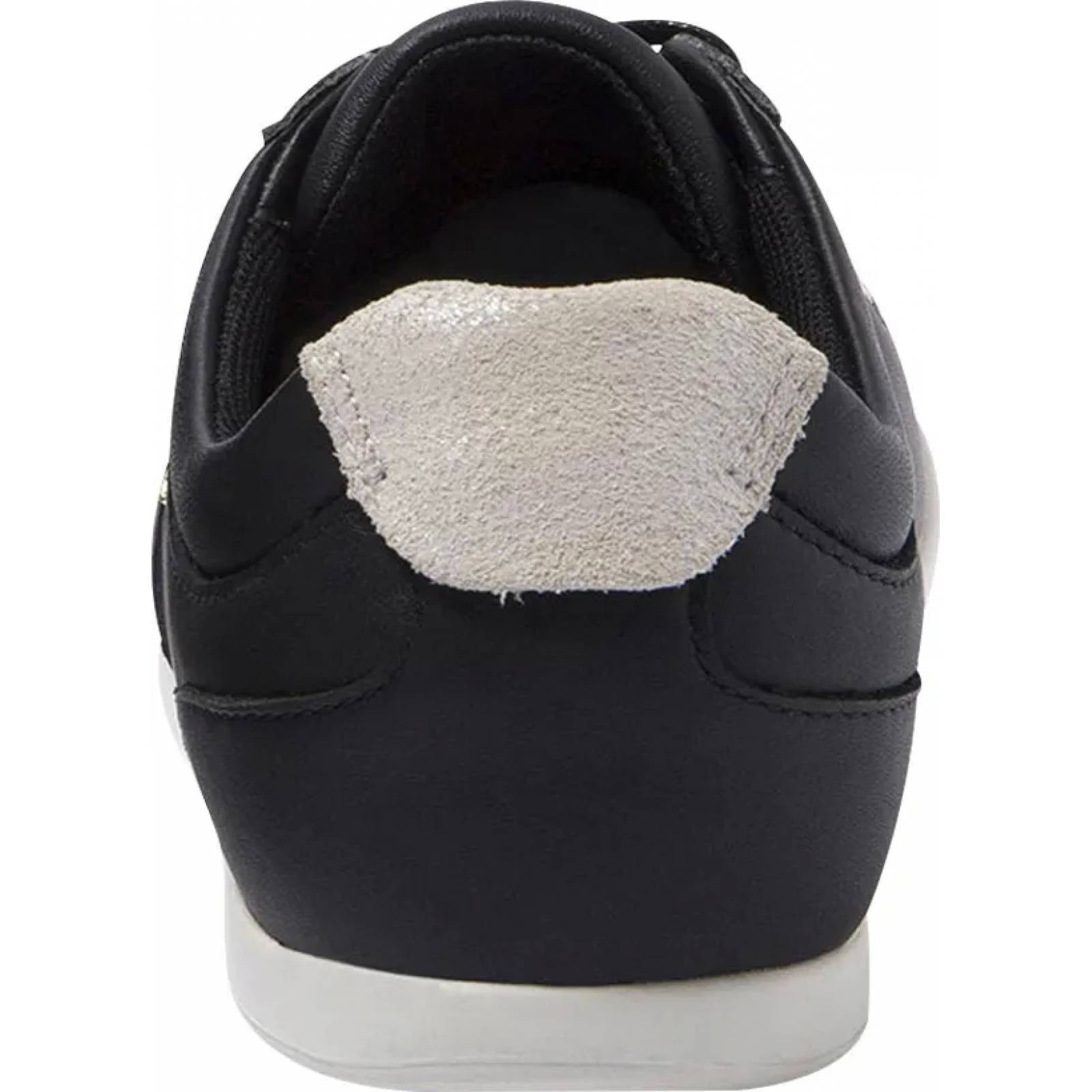 Choclo tenis casual urbano dama blanco/negro Lacoste modelo 3454