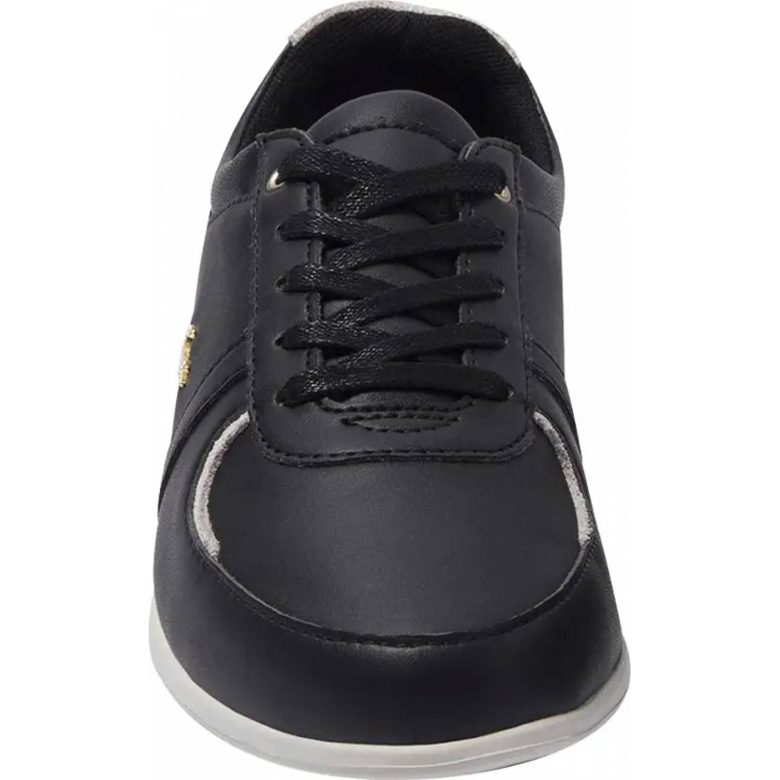 Choclo tenis casual urbano dama blanco/negro Lacoste modelo 3454