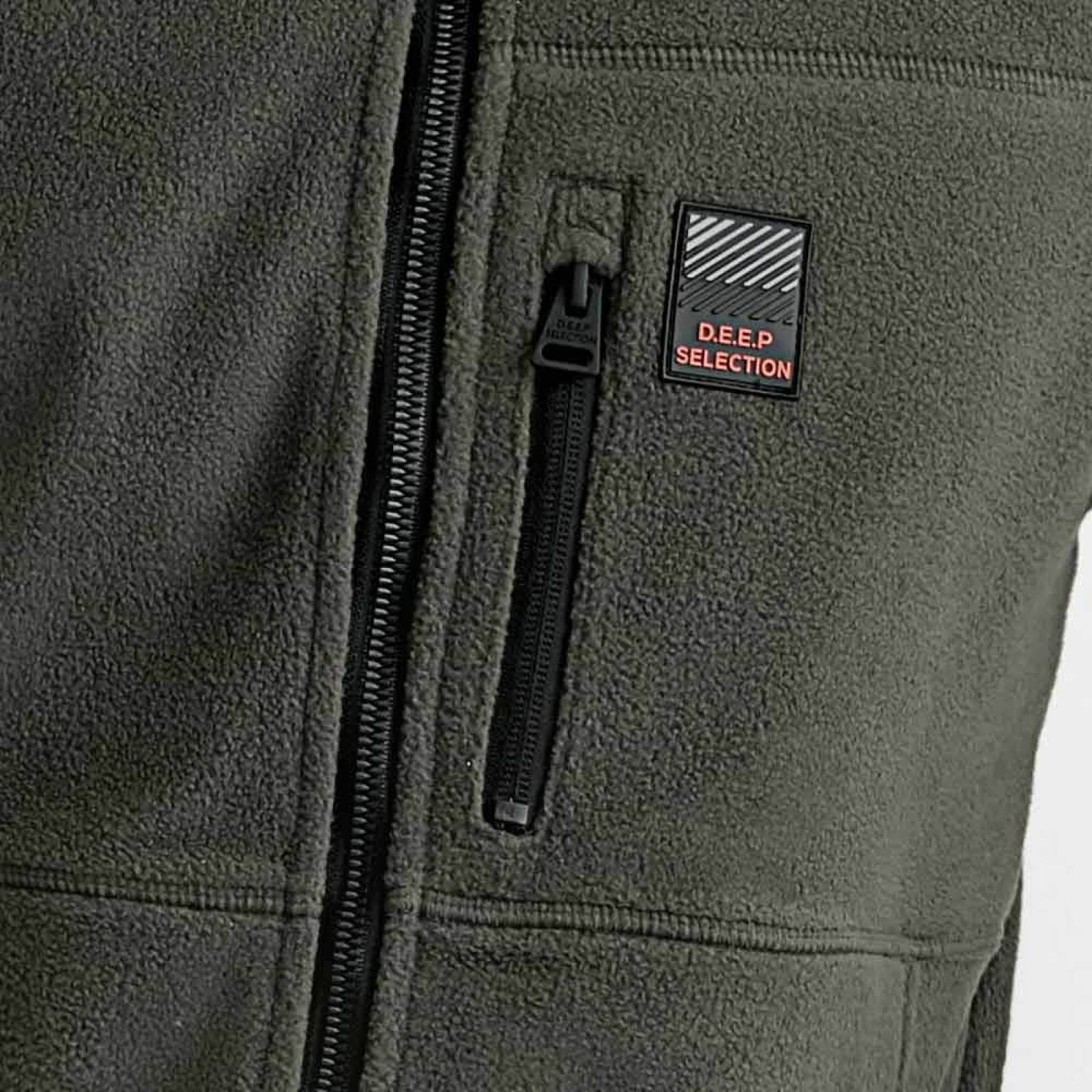 Sudadera abrigadora caballero verde olivo D.e.e.p Selection modelo 5136