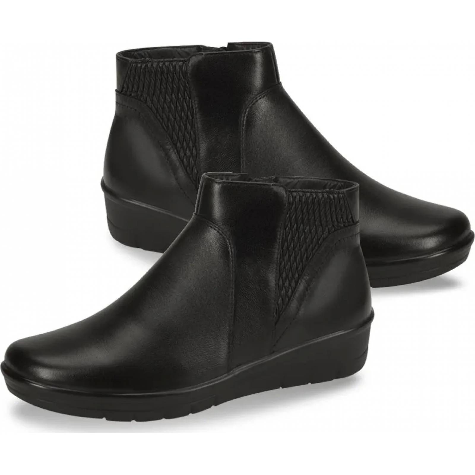 Bota confort dama negro Calzado Pazstor modelo 7512