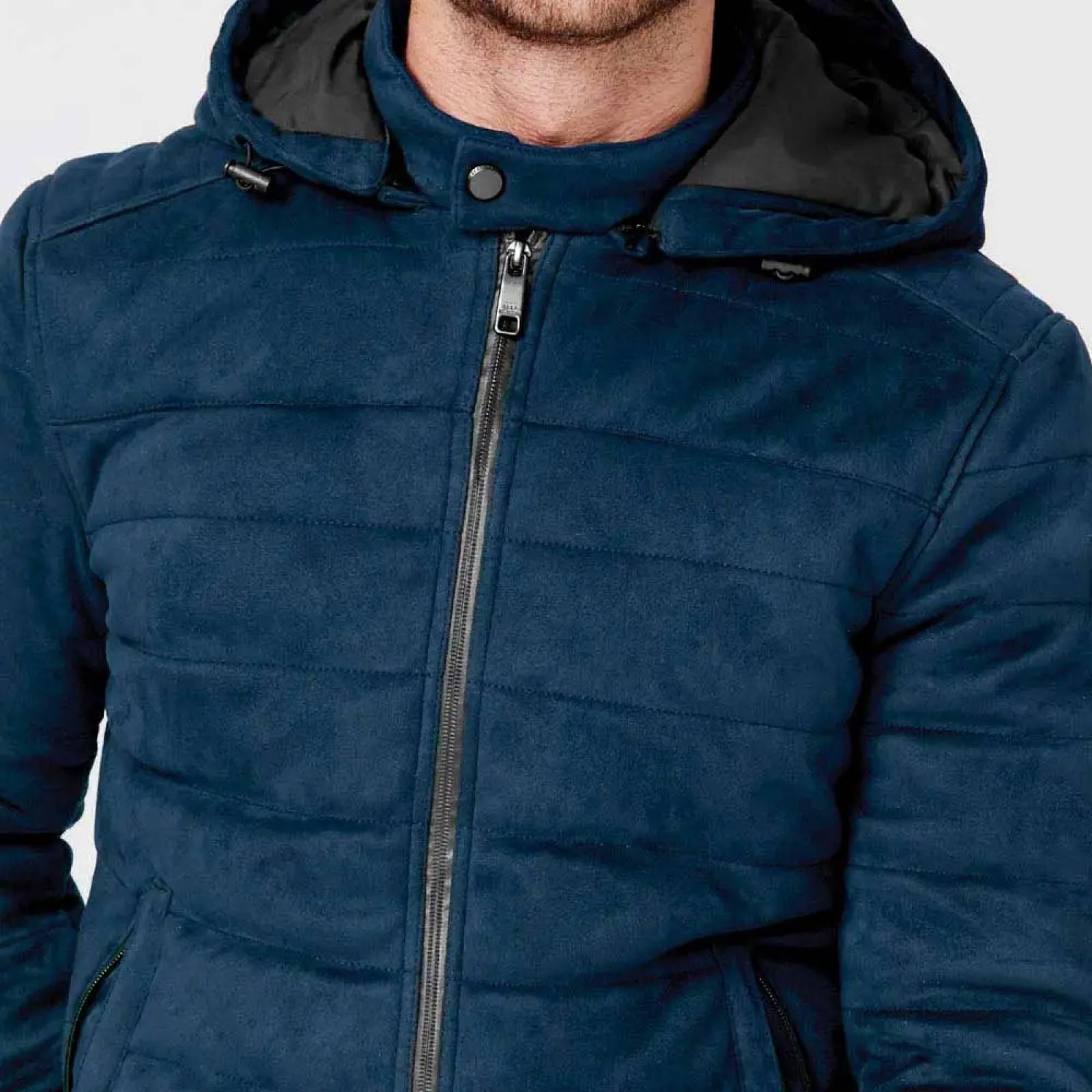 Chamarra abrigadora caballero azul marino Selection modelo